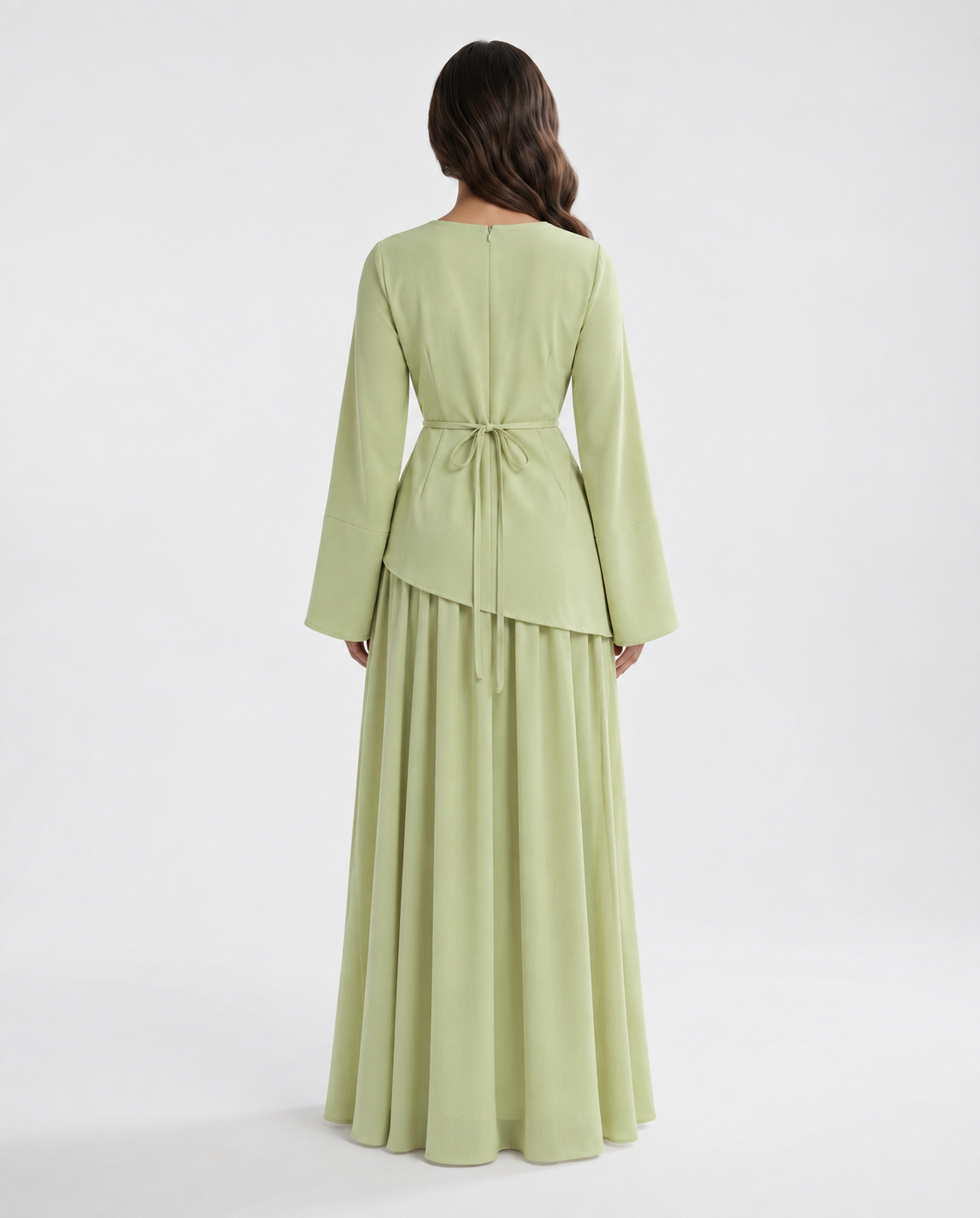 RAYHANA Asymmetric Maxi Skirt Set