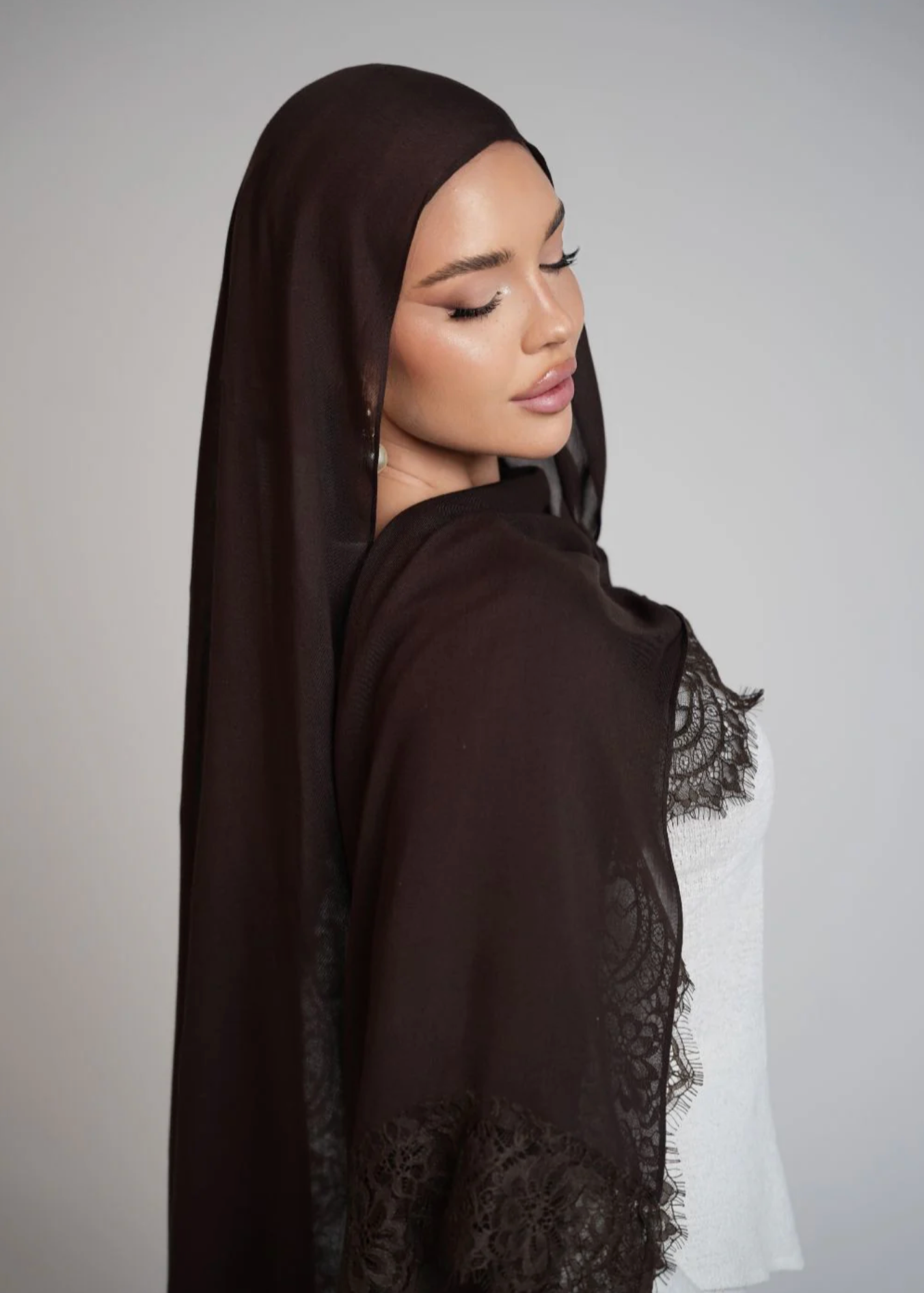 KHEYRAA Lace Modal Hijab