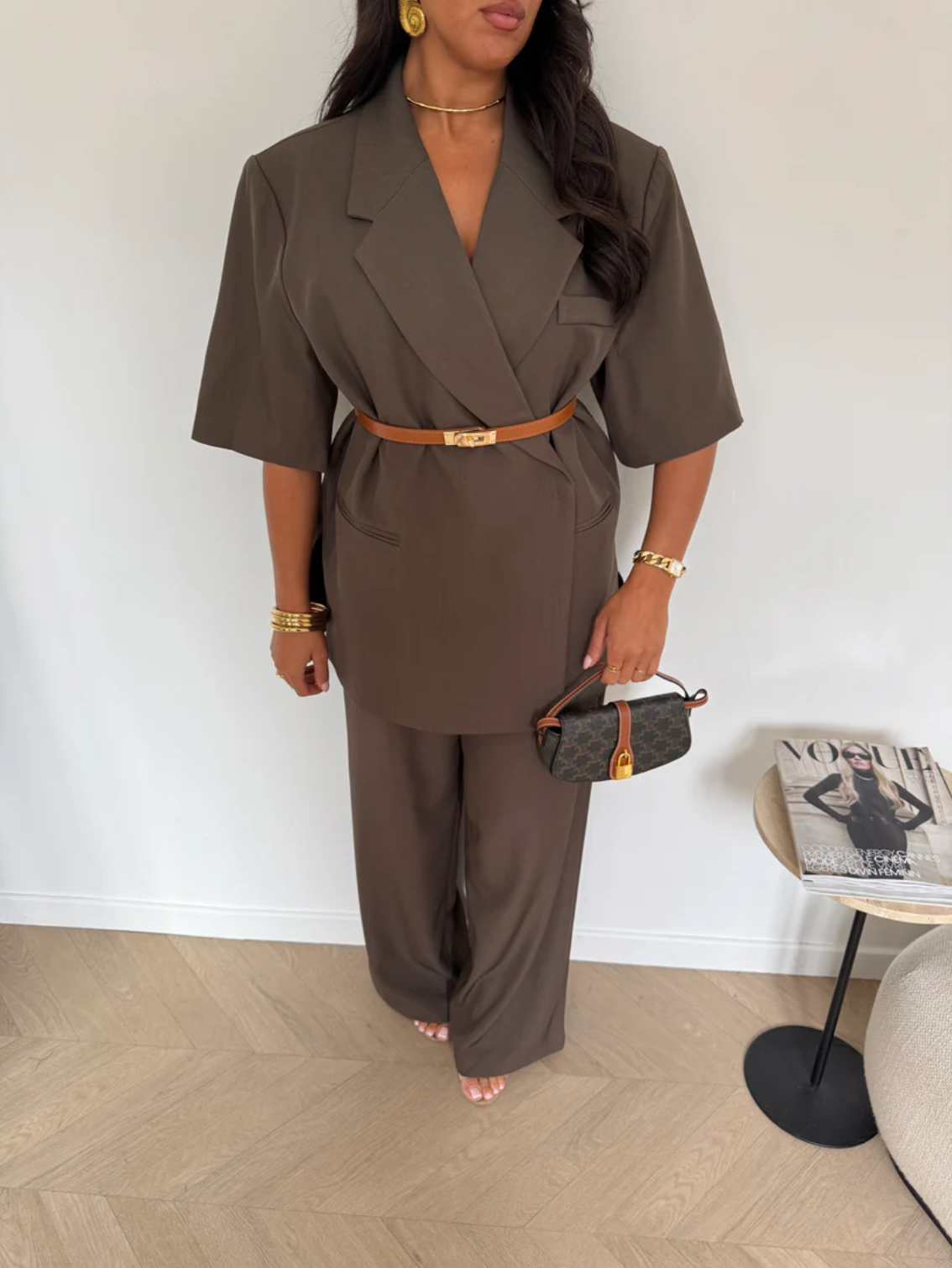 SIENNA Wide-Leg Tailored Trousers