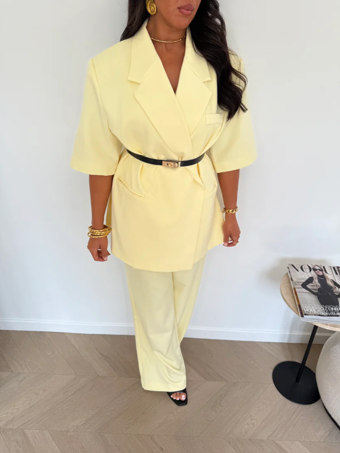 SIENNA Wide-Leg Tailored Trousers