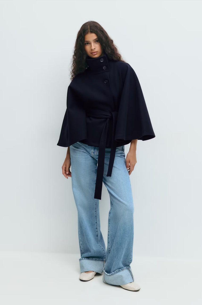 NEYLA Cape-Jacke mit Gürtel