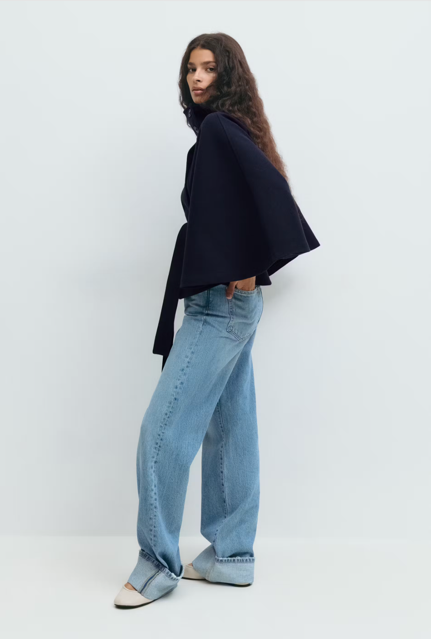 NEYLA Cape-Jacke mit Gürtel
