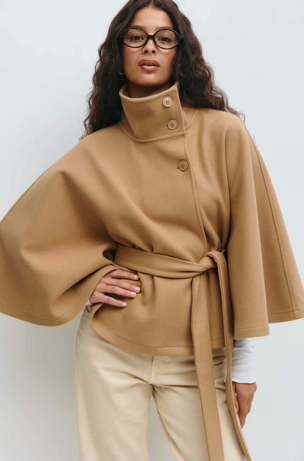 NEYLA Cape-Jacke mit Gürtel