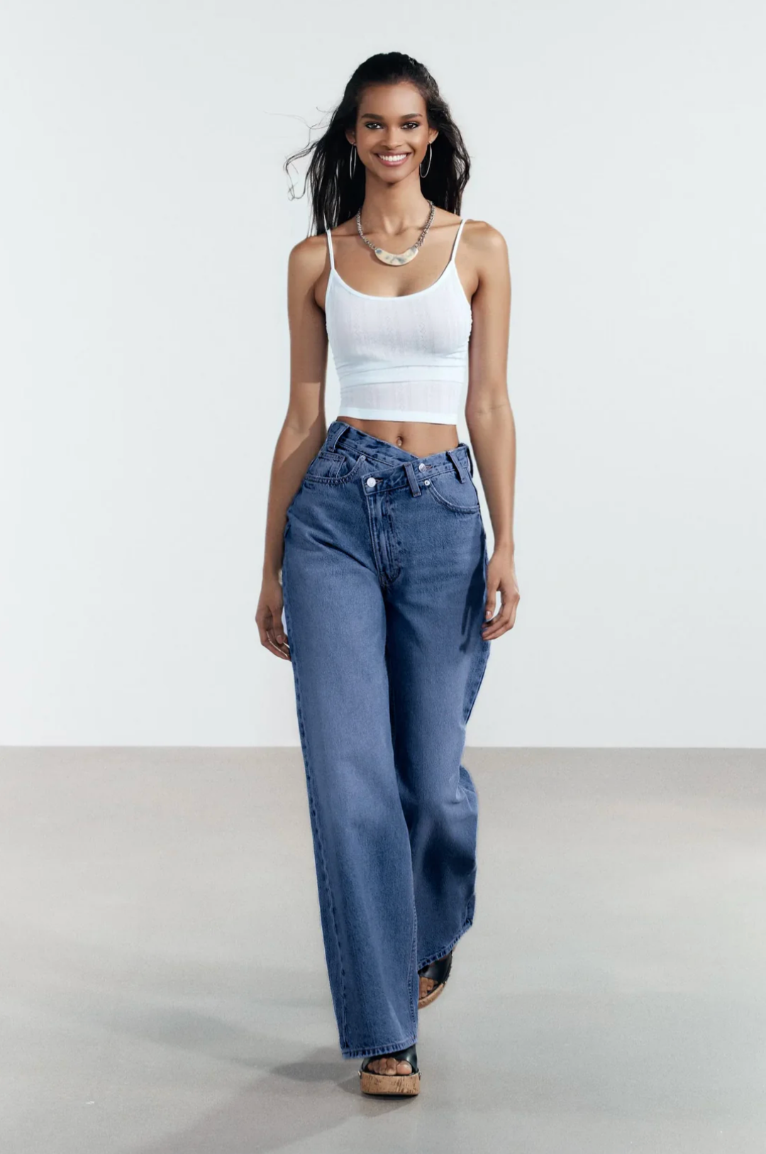 SYAR High-Waist Wide Leg Jeans