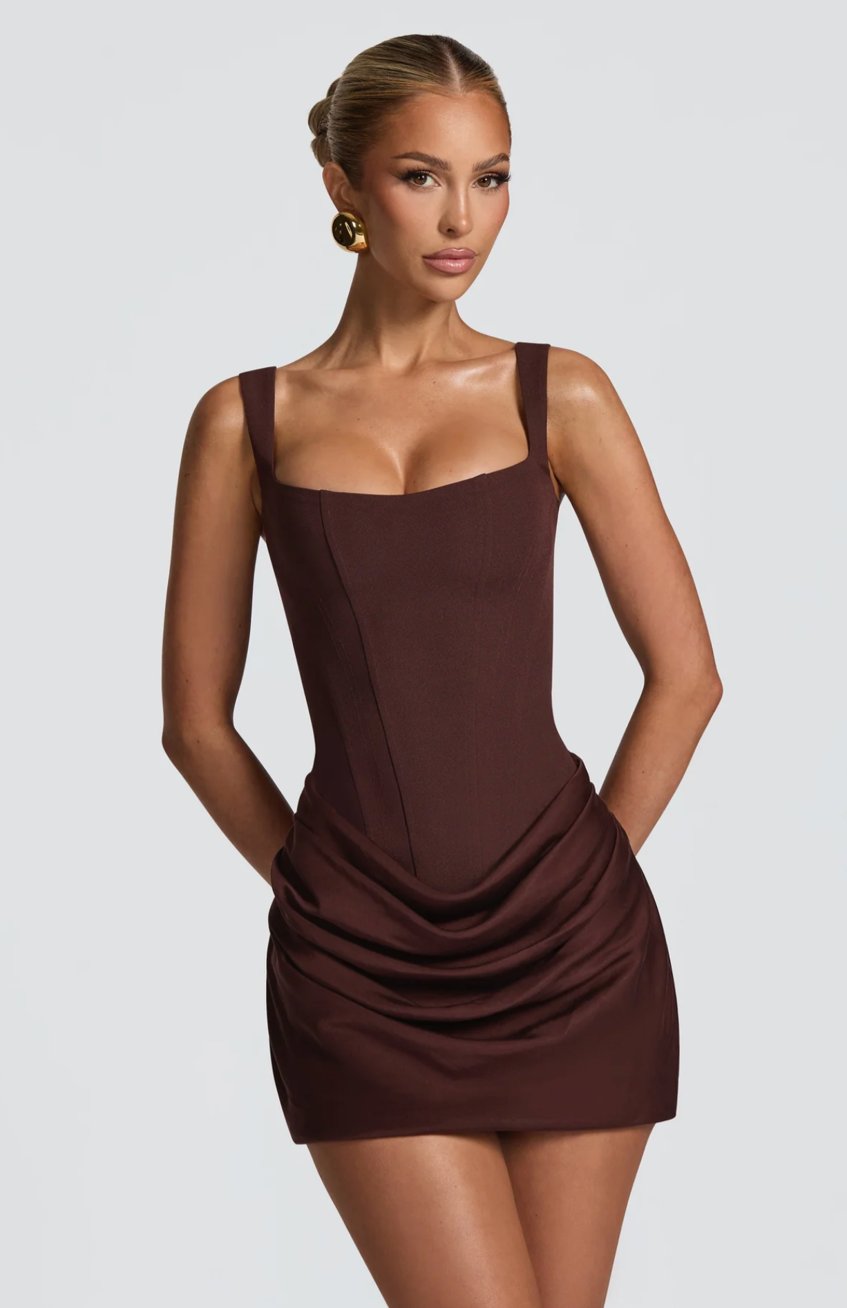 CYRELLA Sculpting Draped Mini Dress