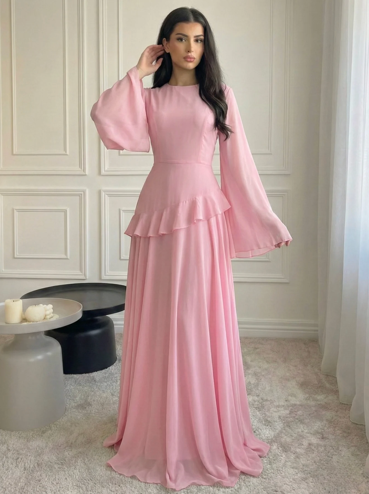 VEELYA - Chiffon Maxi Dress
