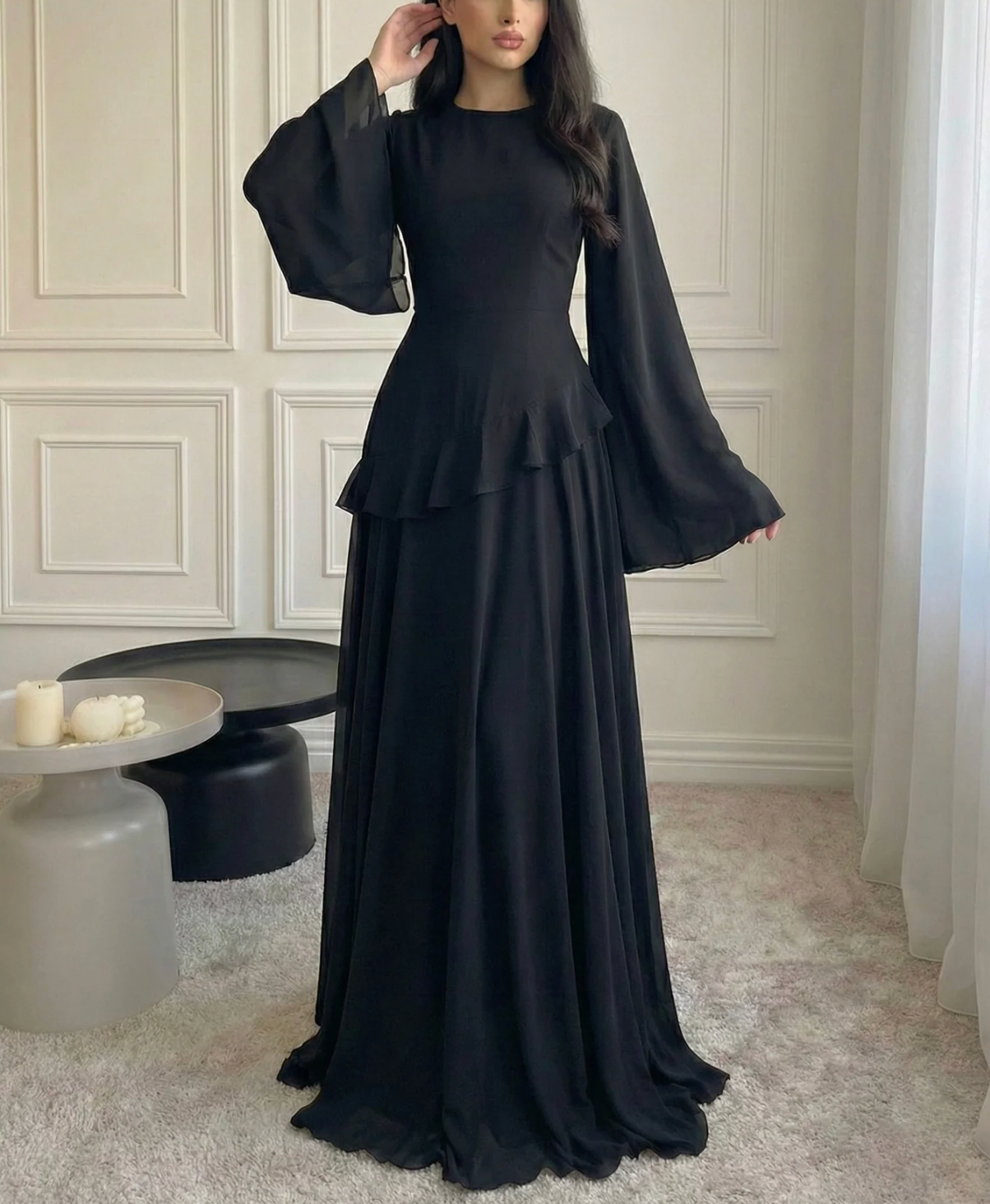 VEELYA - Chiffon Maxi Dress