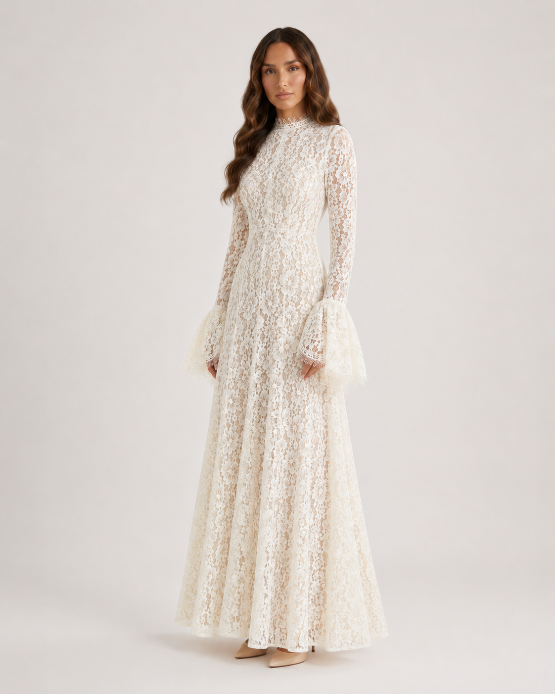 AYLIN Lace Maxi Dress