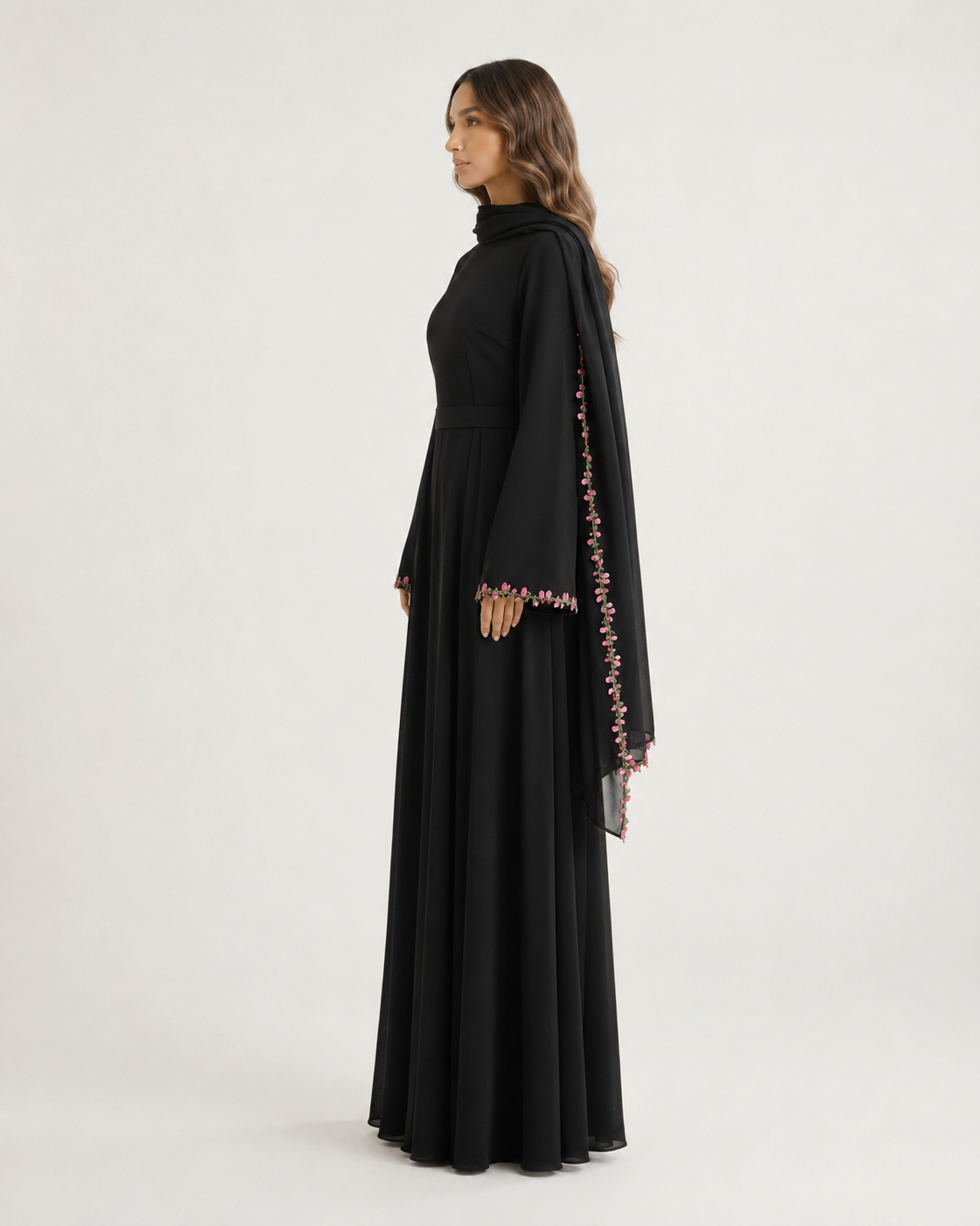 AYNUR Embroidered Maxi Dress