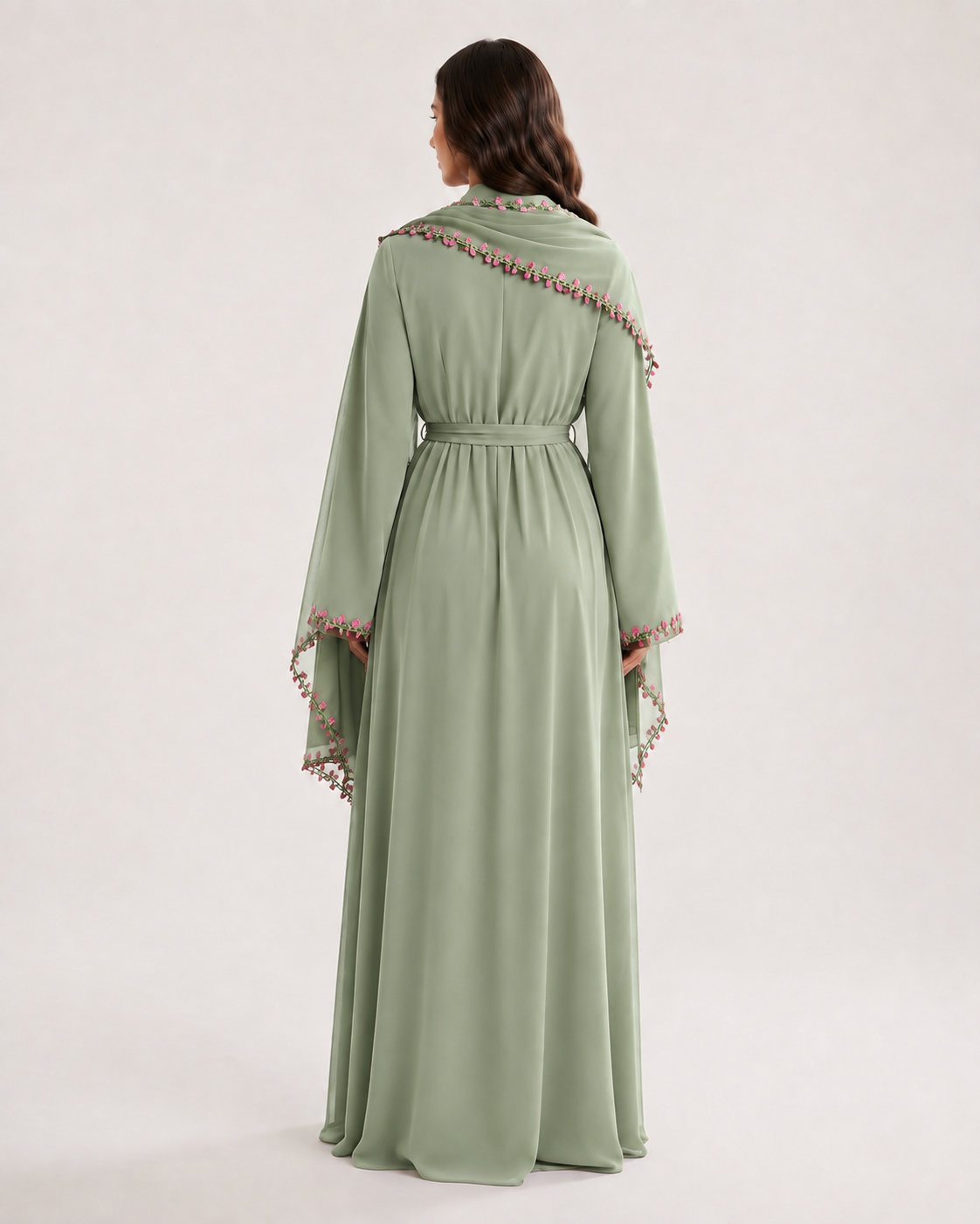 AYNUR Embroidered Maxi Dress