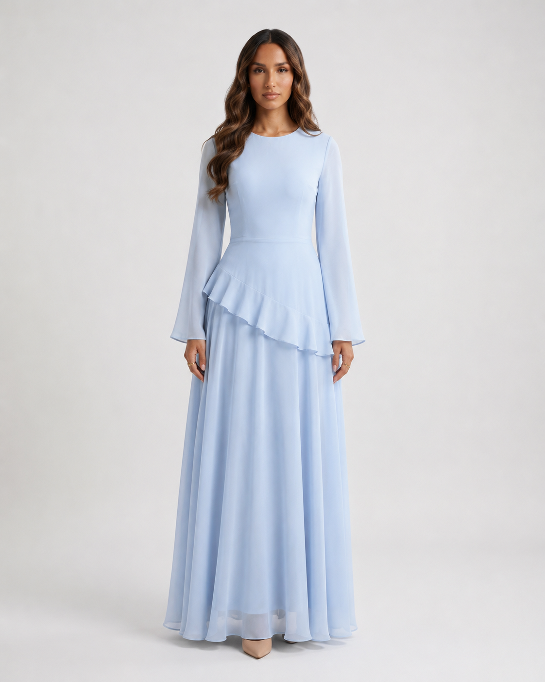 VEELYA - Chiffon Maxi Dress