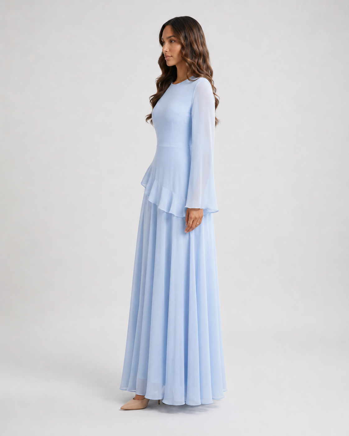VEELYA - Chiffon Maxi Dress