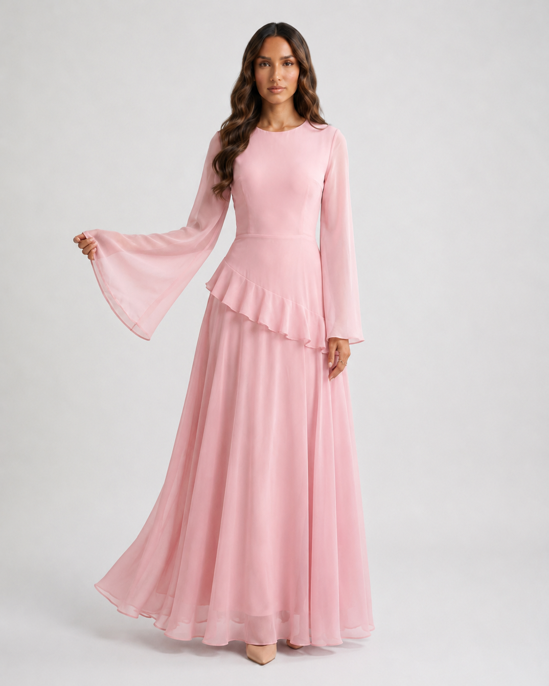 VEELYA - Chiffon Maxi Dress