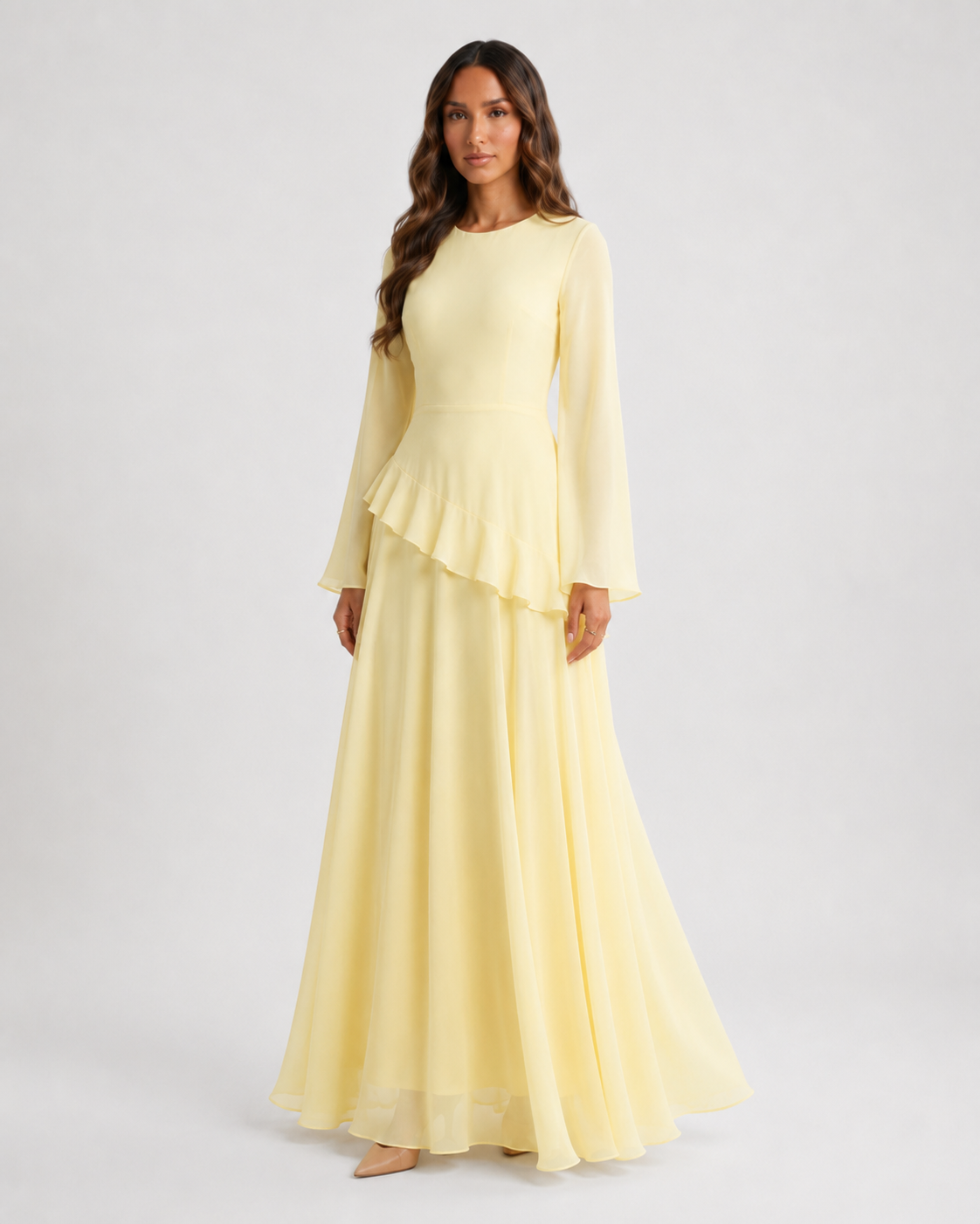 VEELYA - Chiffon Maxi Dress