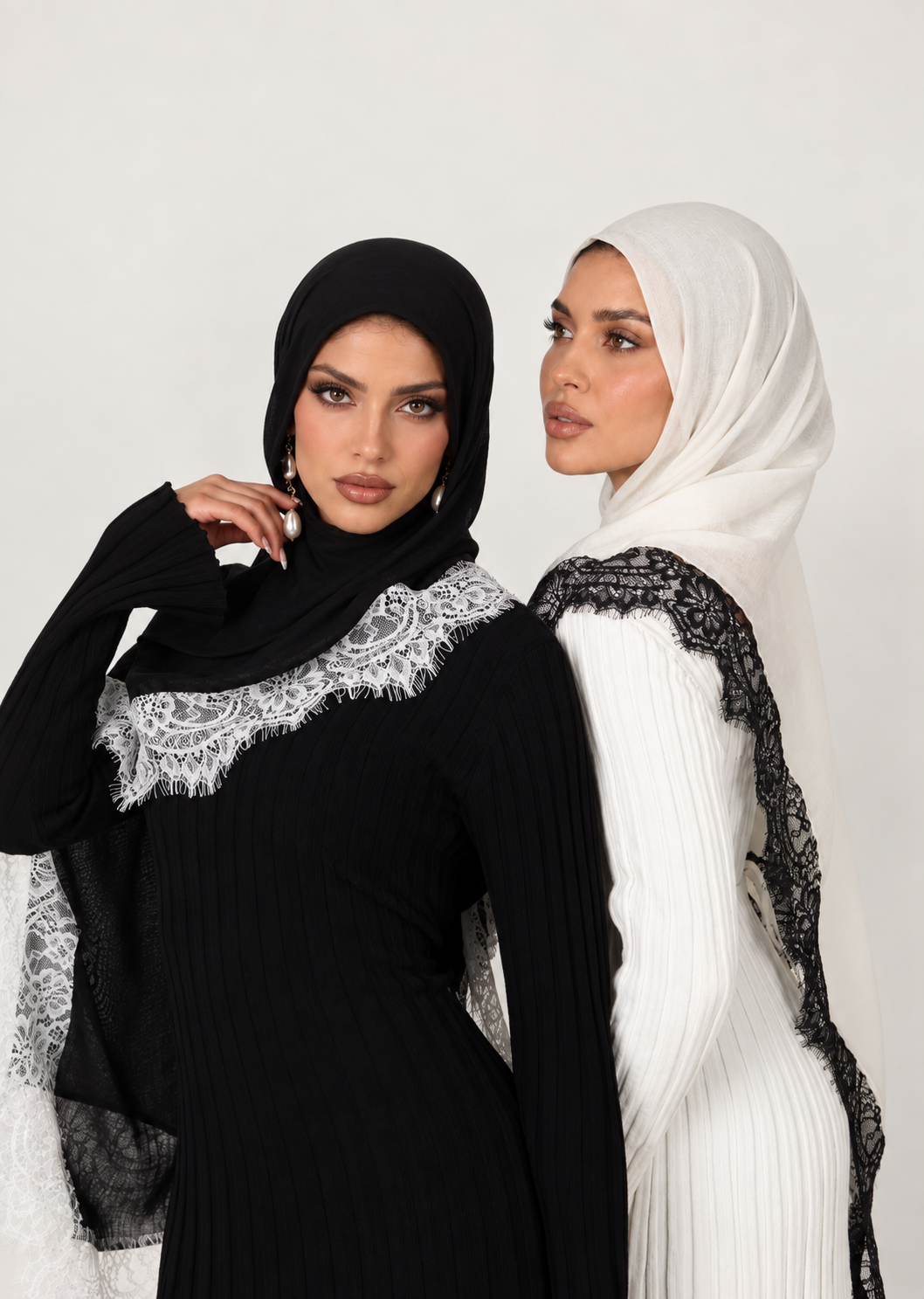 KHEYRAA Lace Modal Hijab