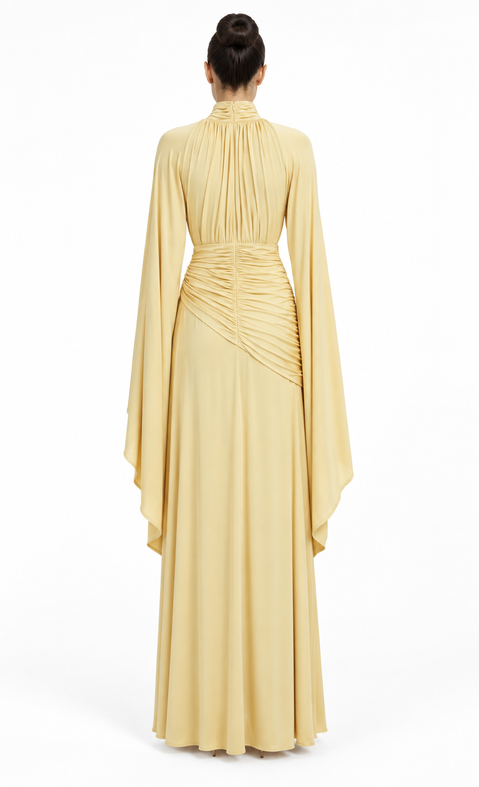 NAYEELA Satin Corset Maxi Dress