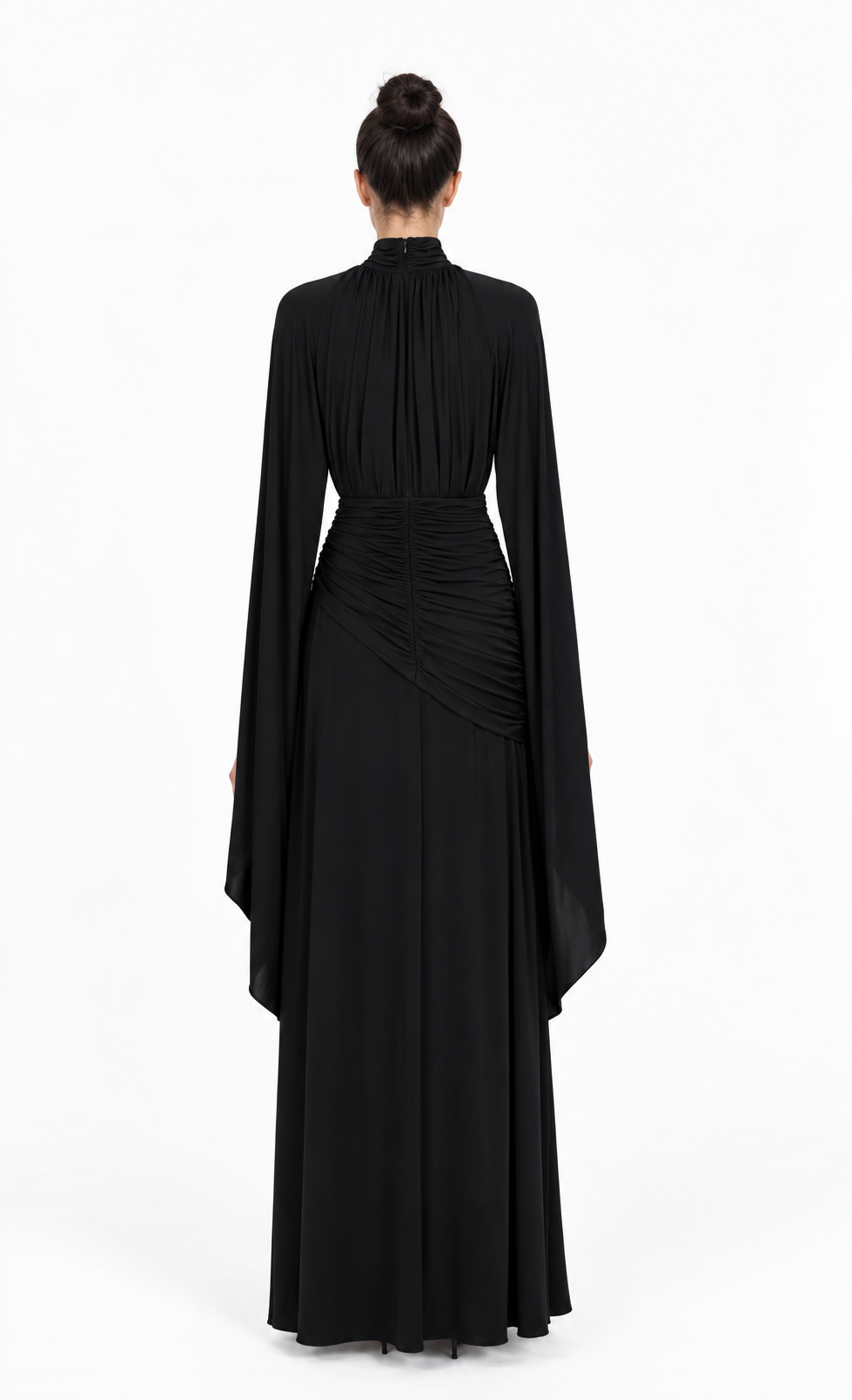 NAYEELA Satin Corset Maxi Dress