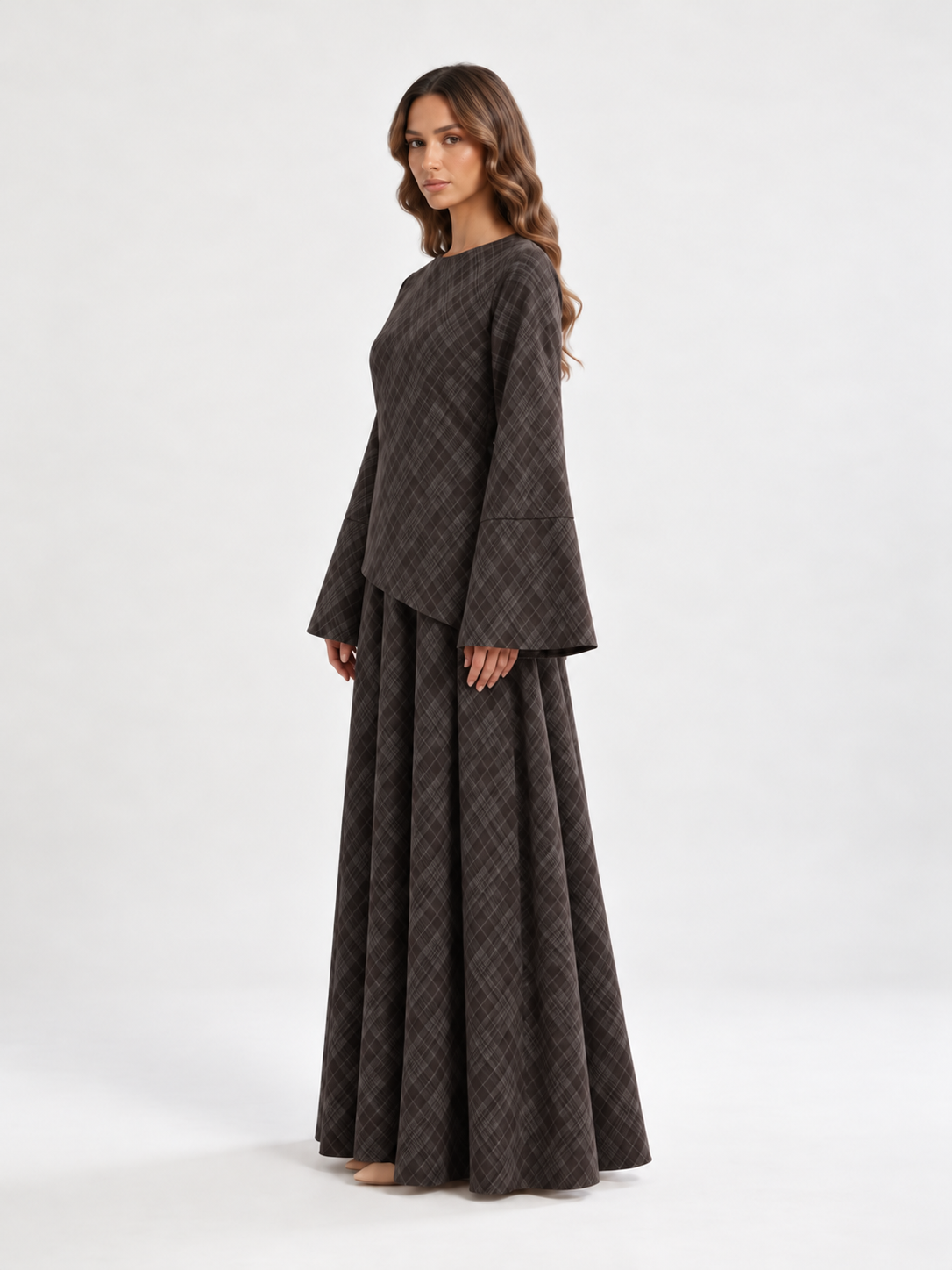 DERYA Asymmetric Maxi Skirt Set