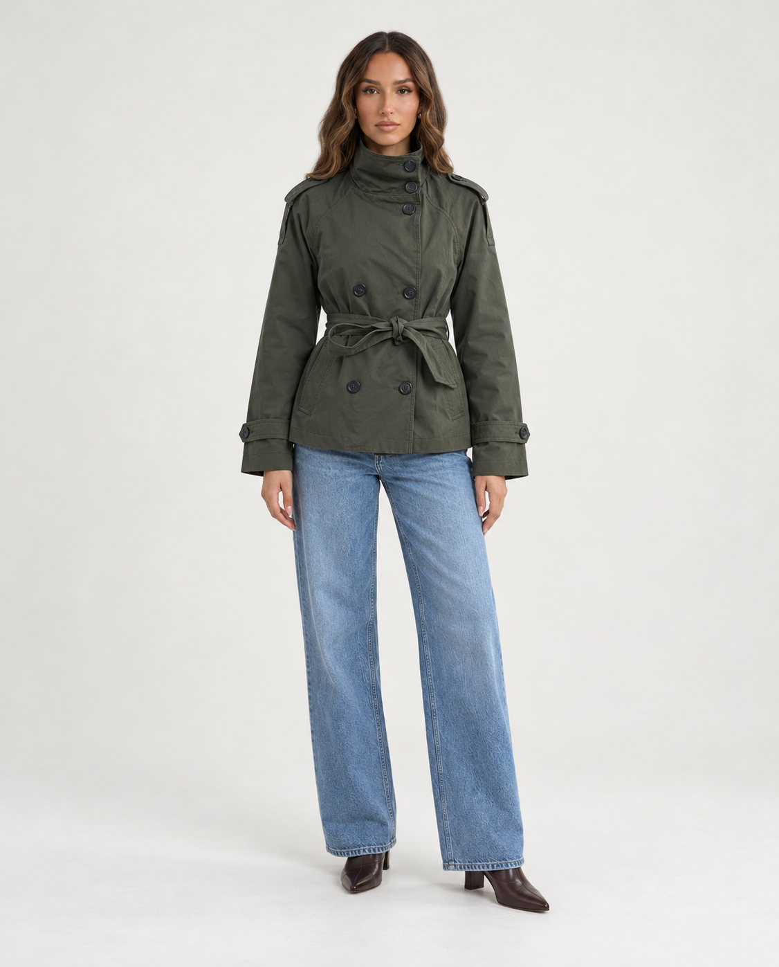 PAULA Kurzer Trenchcoat