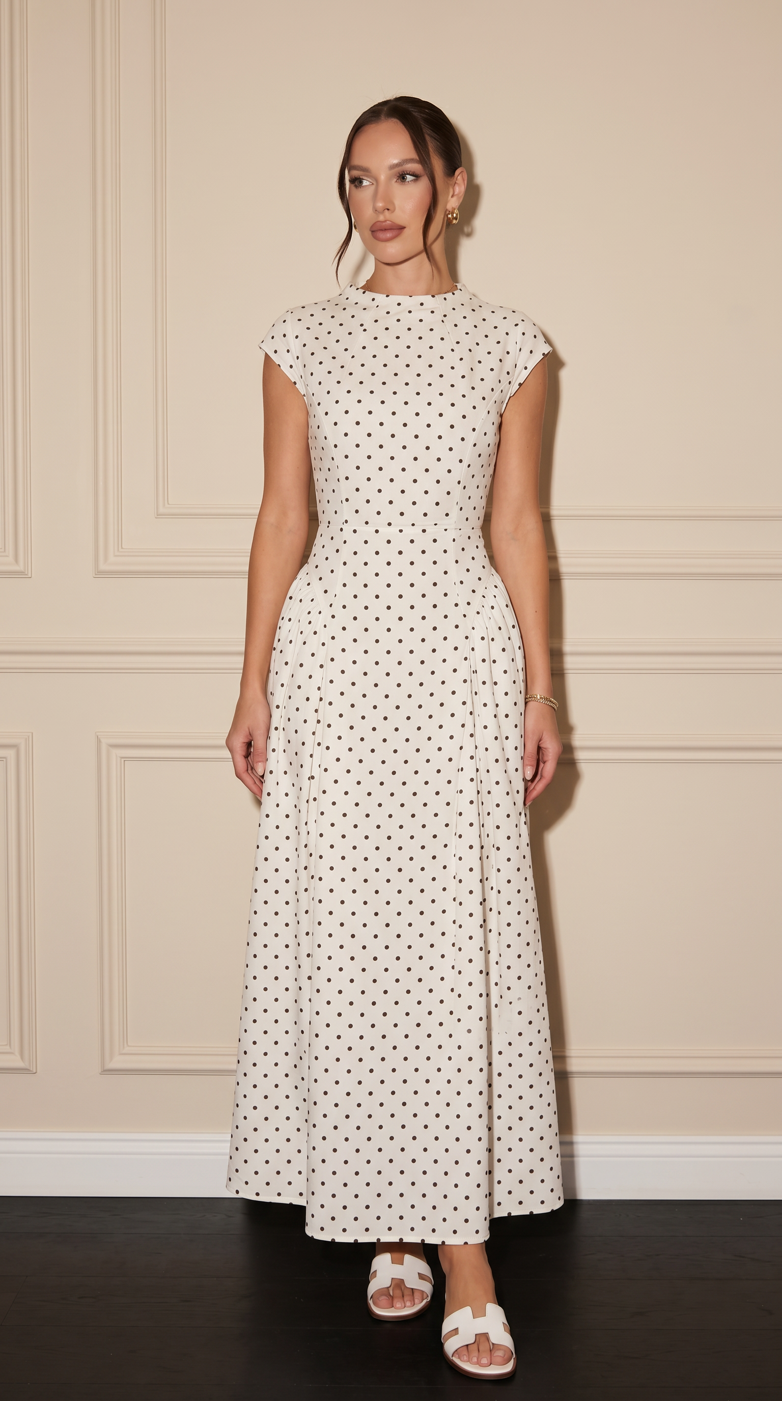 LAYAN Polka Dot Dress