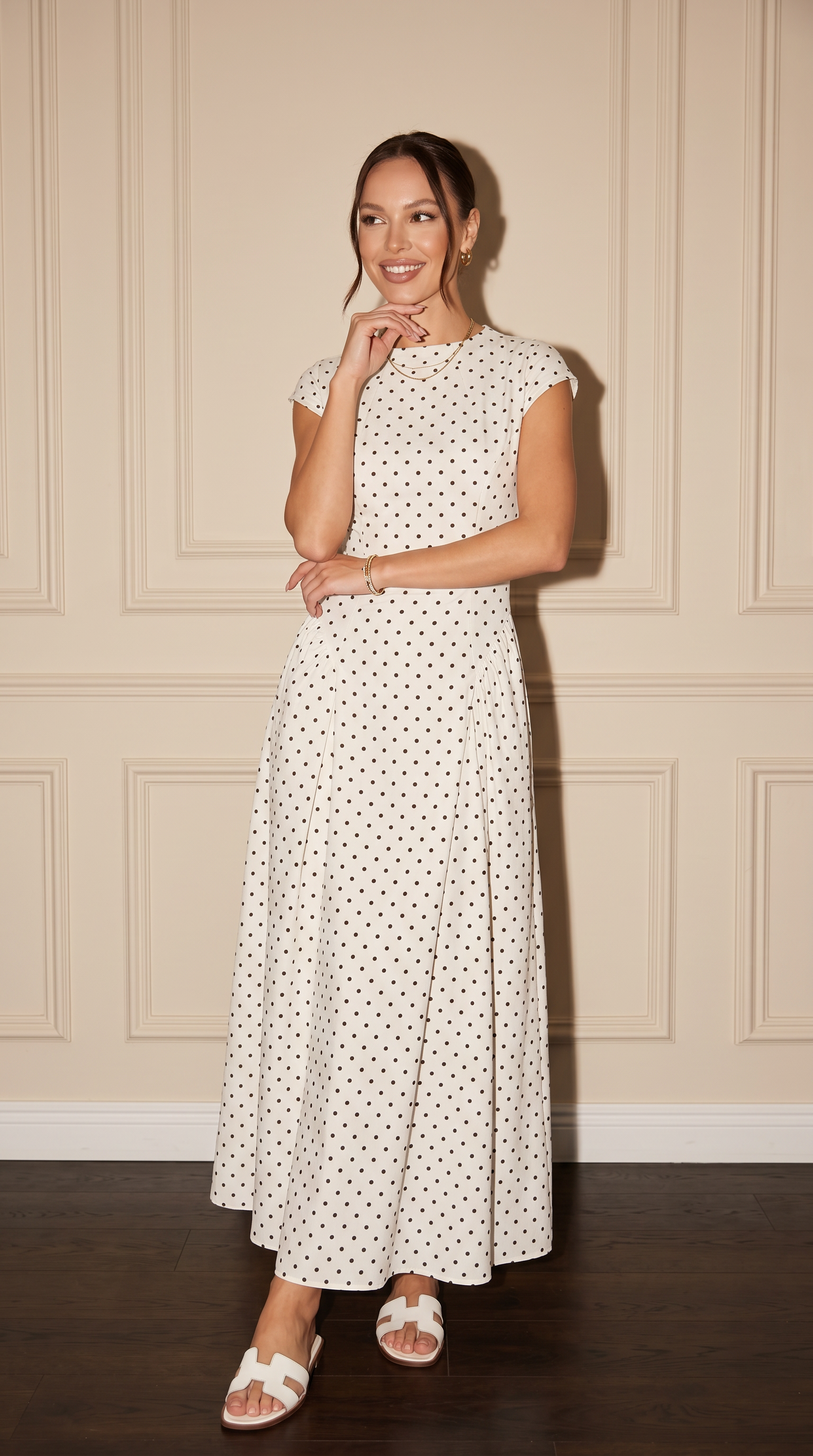 LAYAN Polka Dot Dress