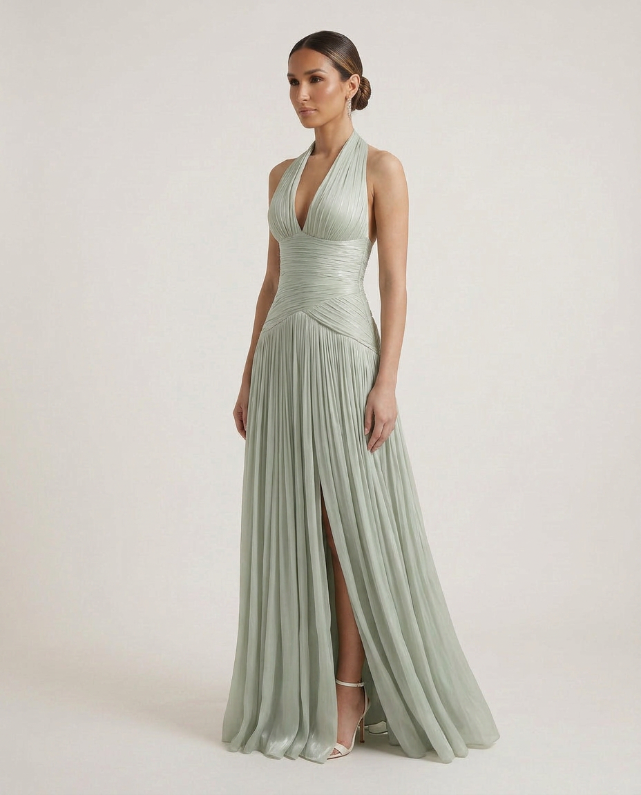 MIRAY Gathered Maxi Dress