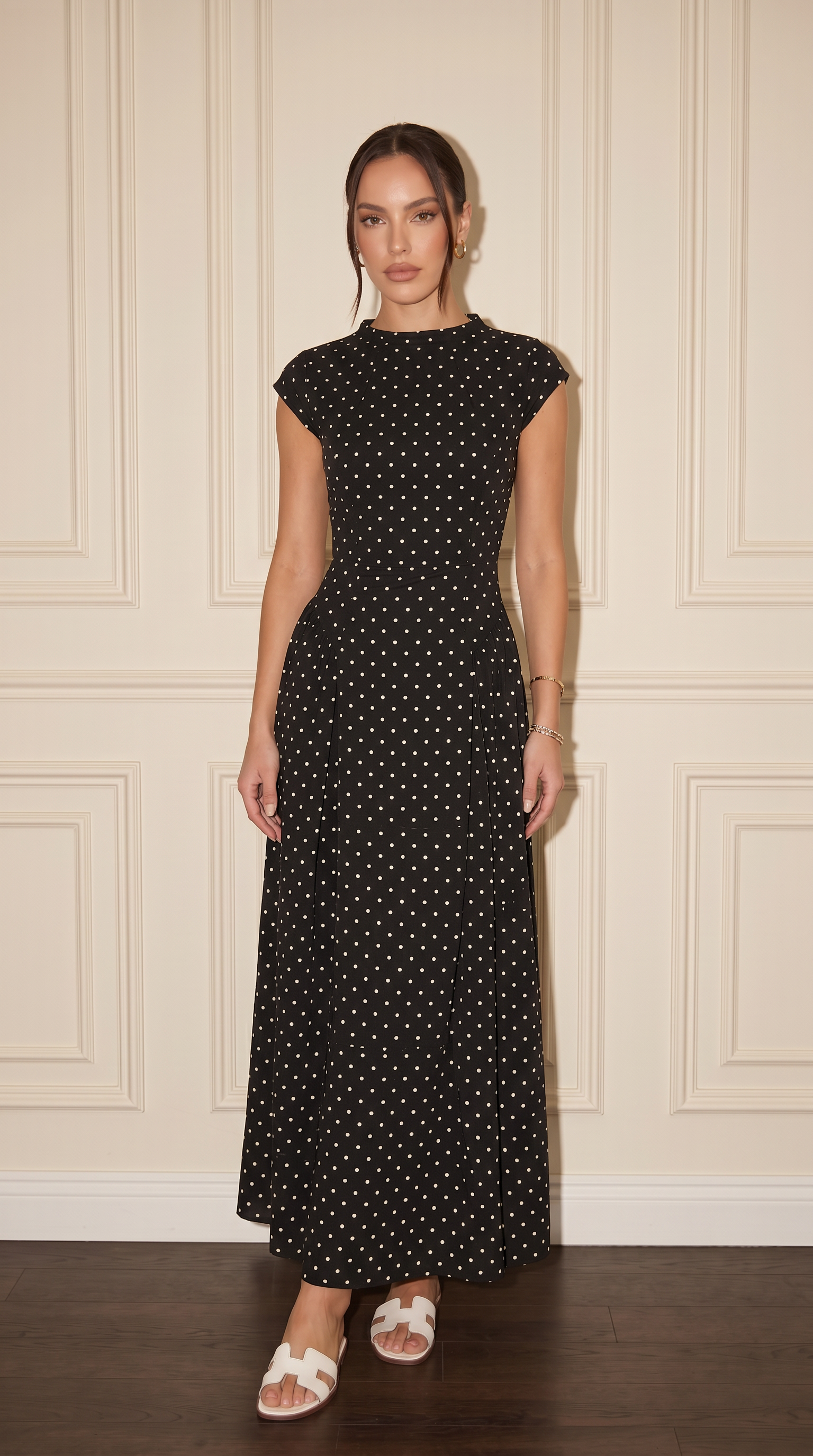 LAYAN Polka Dot Dress