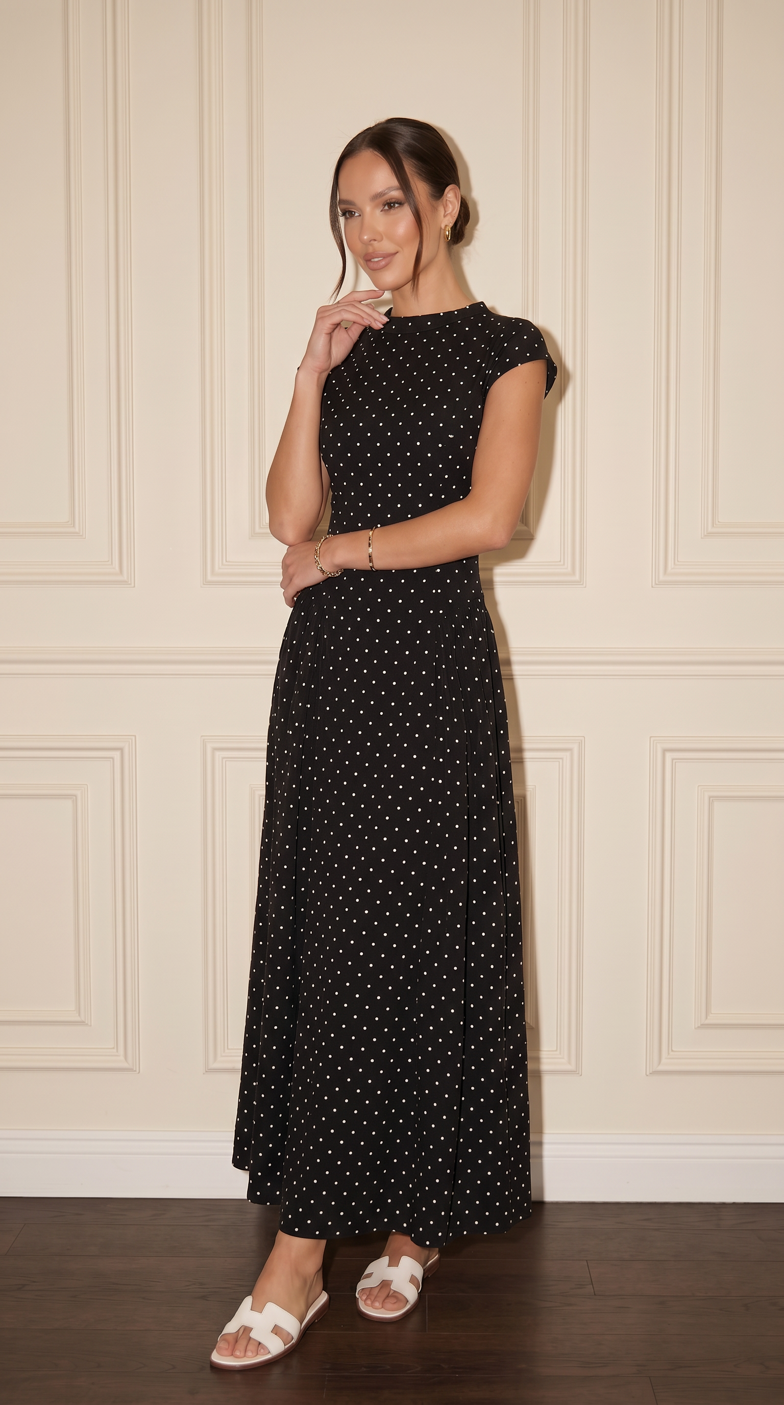 LAYAN Polka Dot Dress