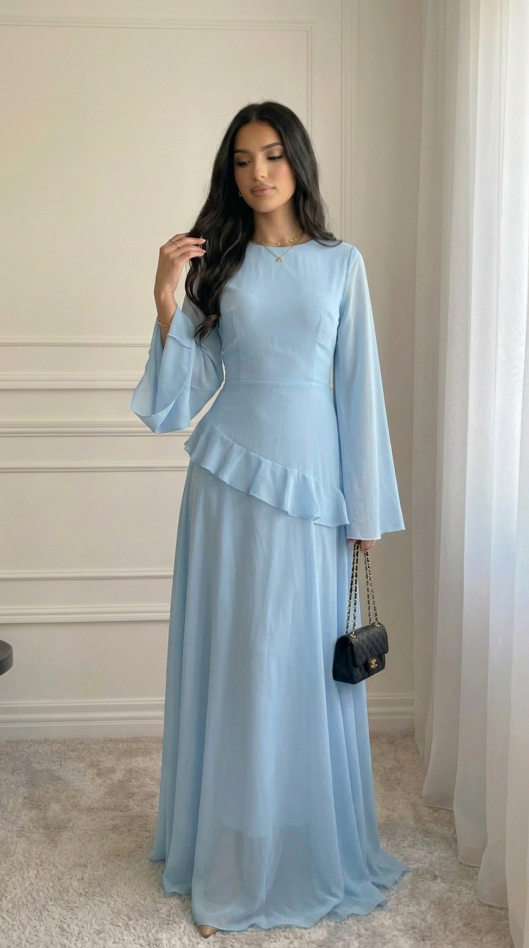 VEELYA - Chiffon Maxi Dress