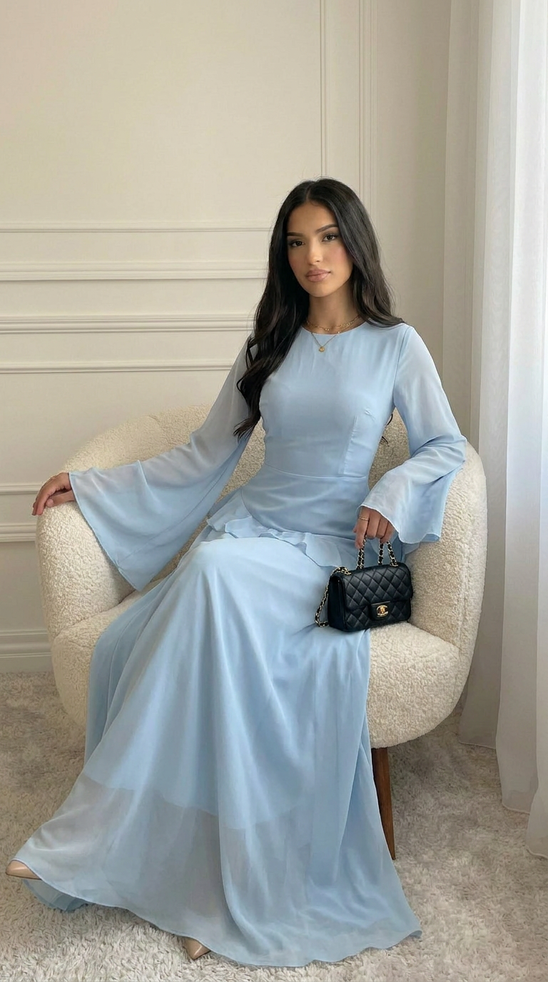 VEELYA - Chiffon Maxi Dress