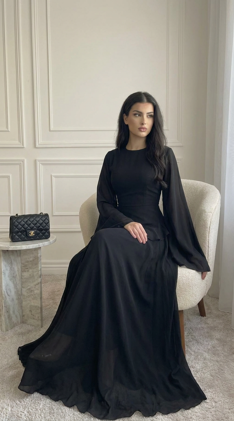 VEELYA - Chiffon Maxi Dress