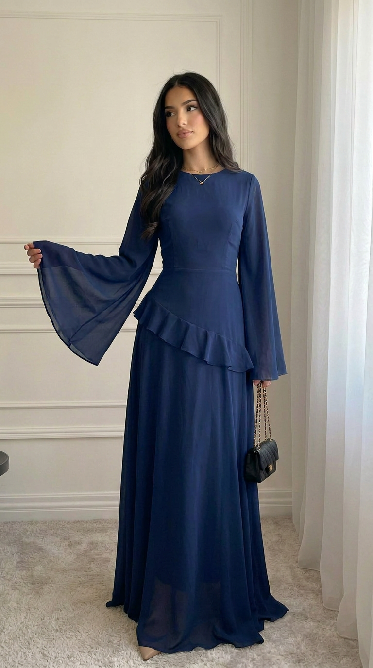 VEELYA - Chiffon Maxi Dress