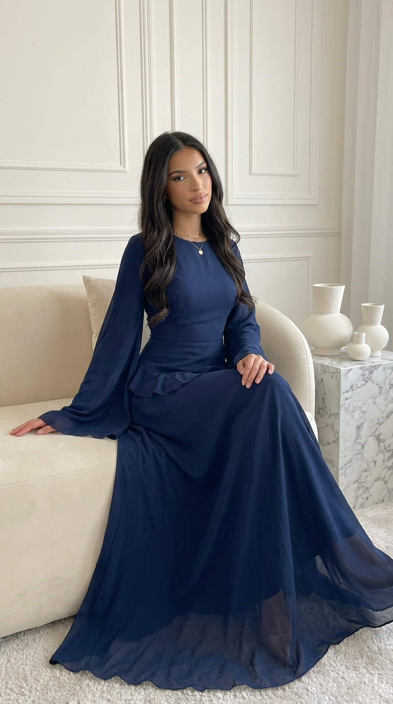 VEELYA - Chiffon Maxi Dress