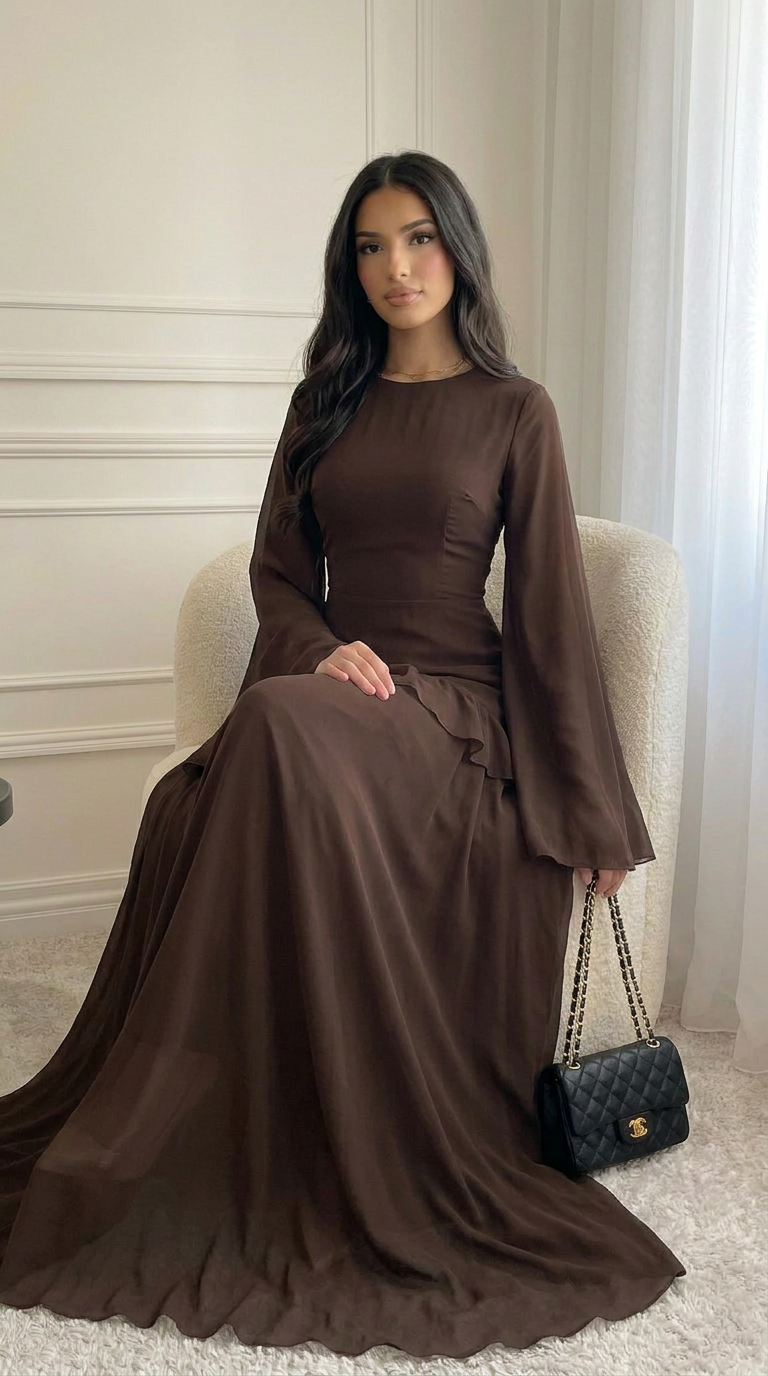 VEELYA - Chiffon Maxi Dress