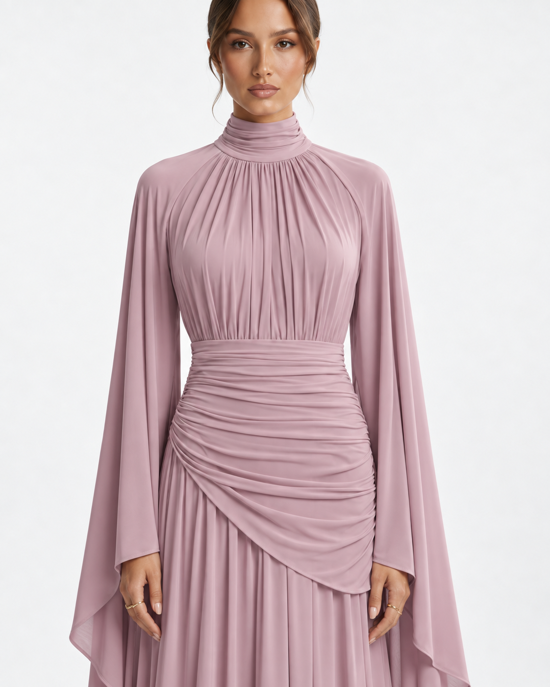 KHADEEJA Draped Maxi Dress