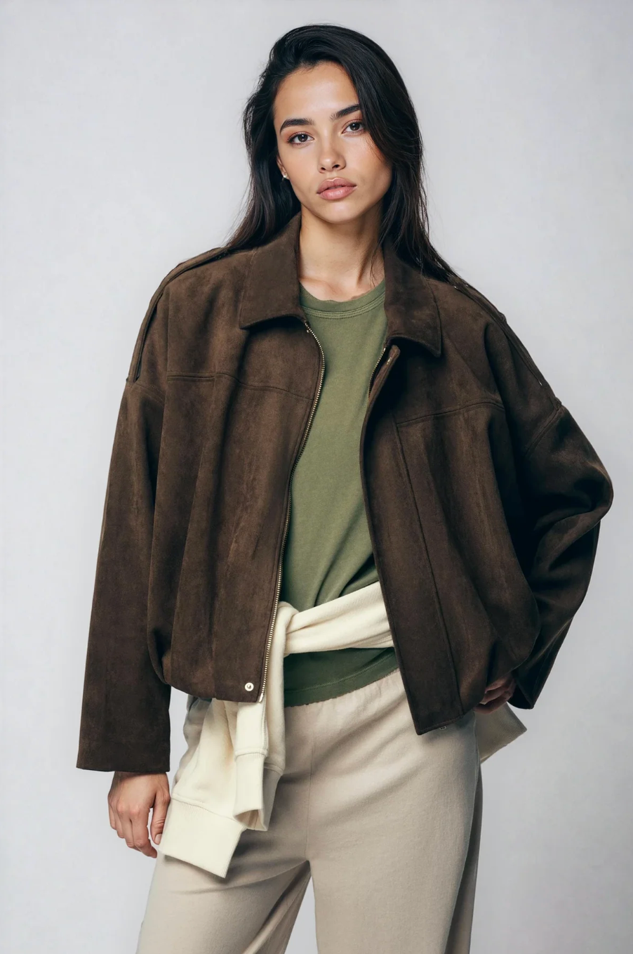 SEMRA Urban Wildleder-Übergröße-Jacke