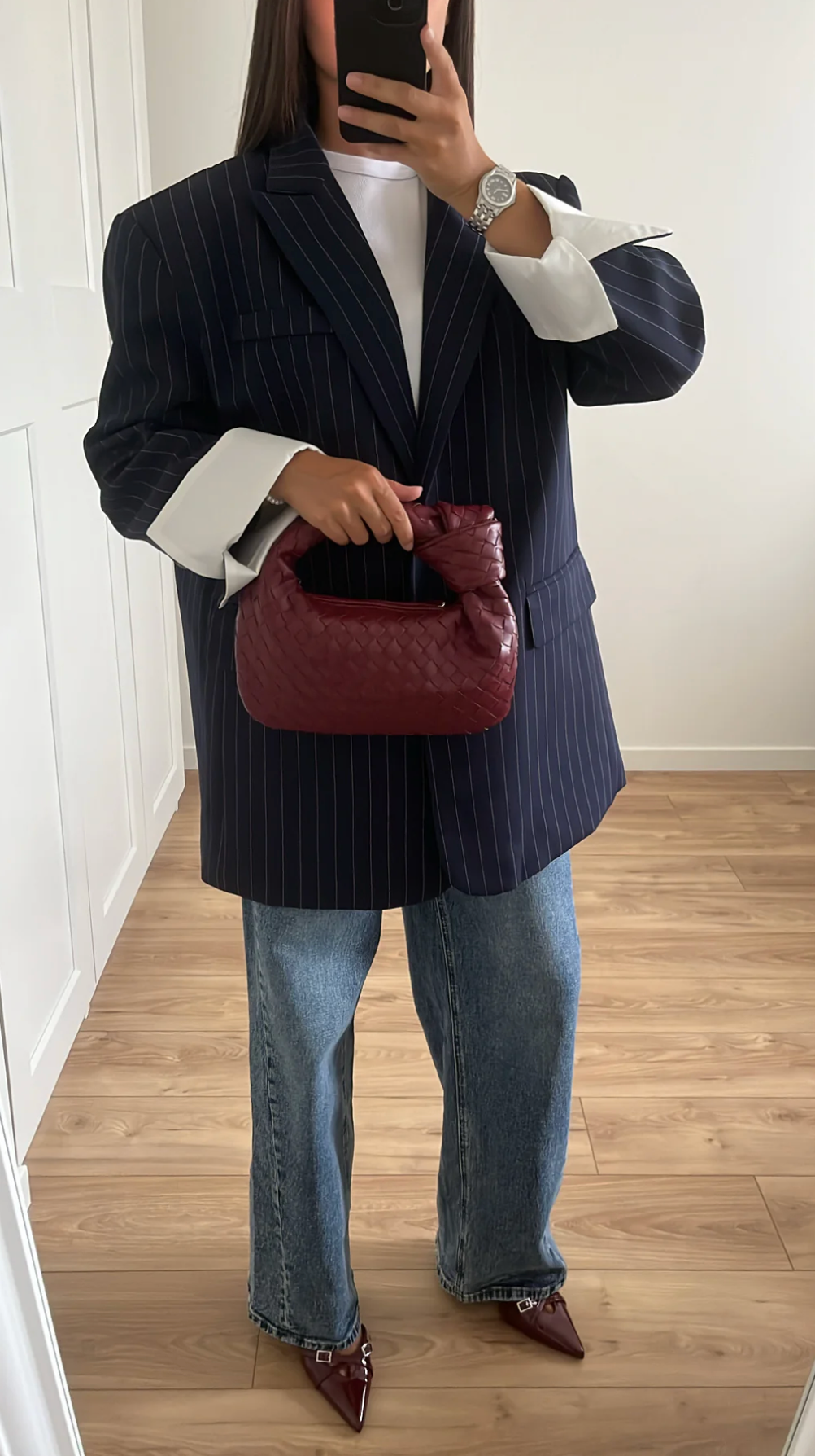 LOANA Oversized Striped Blazer