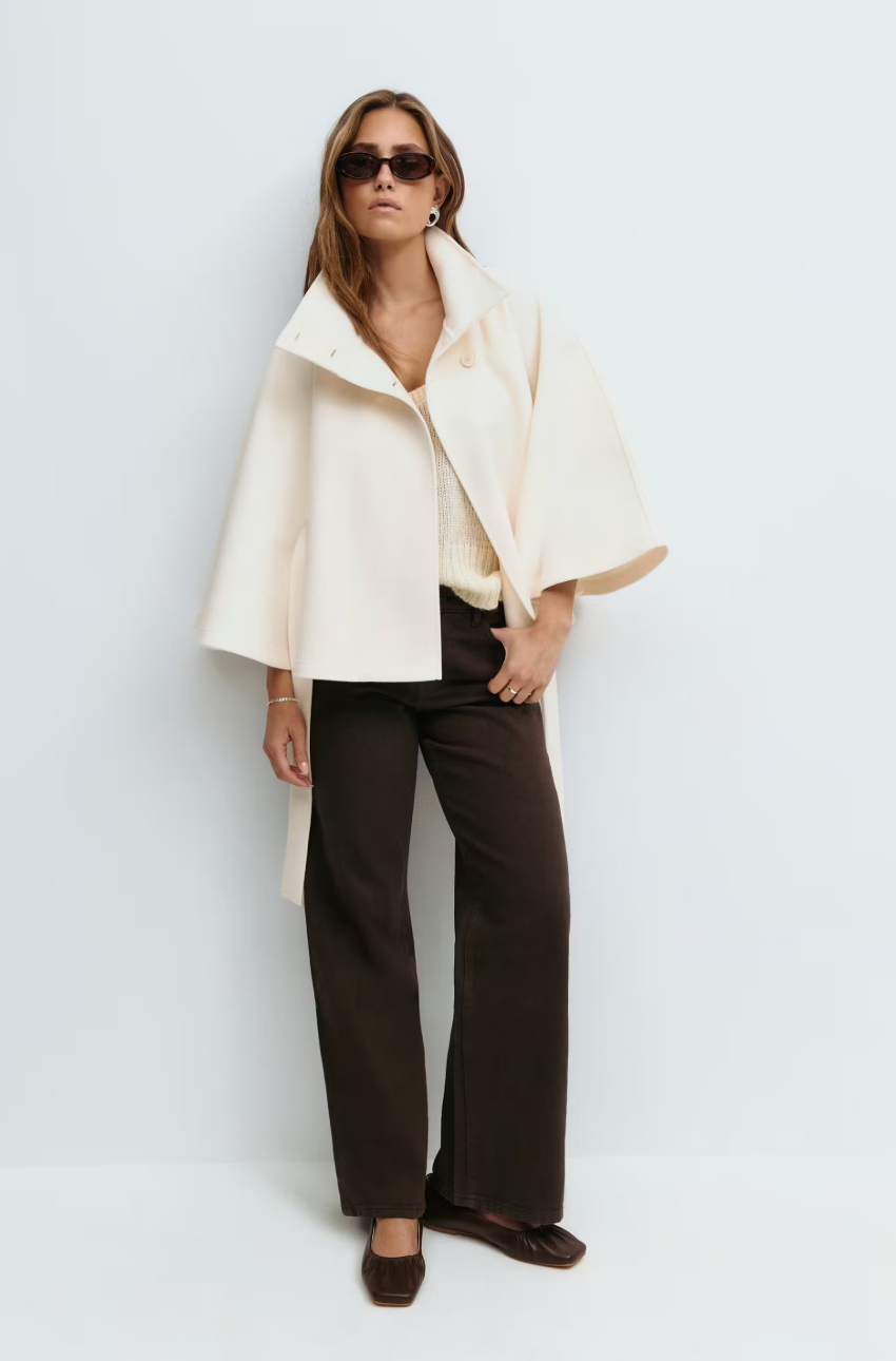 NEYLA Cape-Jacke mit Gürtel