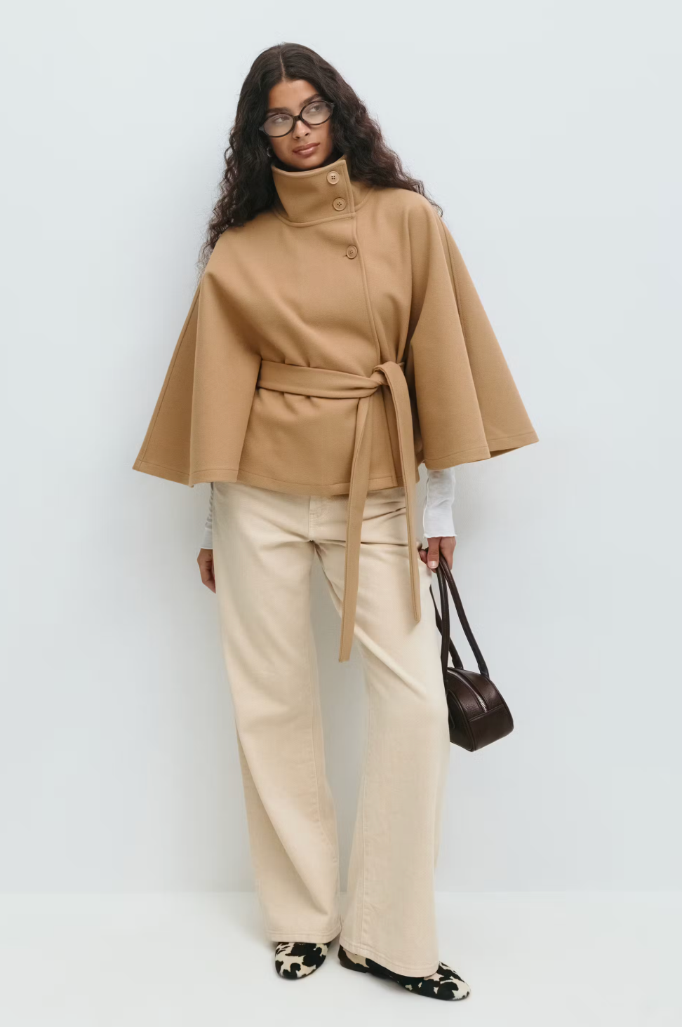 NEYLA Cape-Jacke mit Gürtel