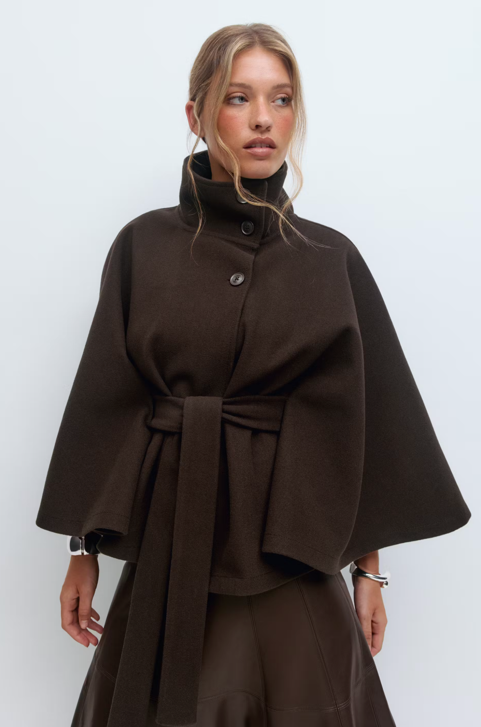 NEYLA Cape-Jacke mit Gürtel