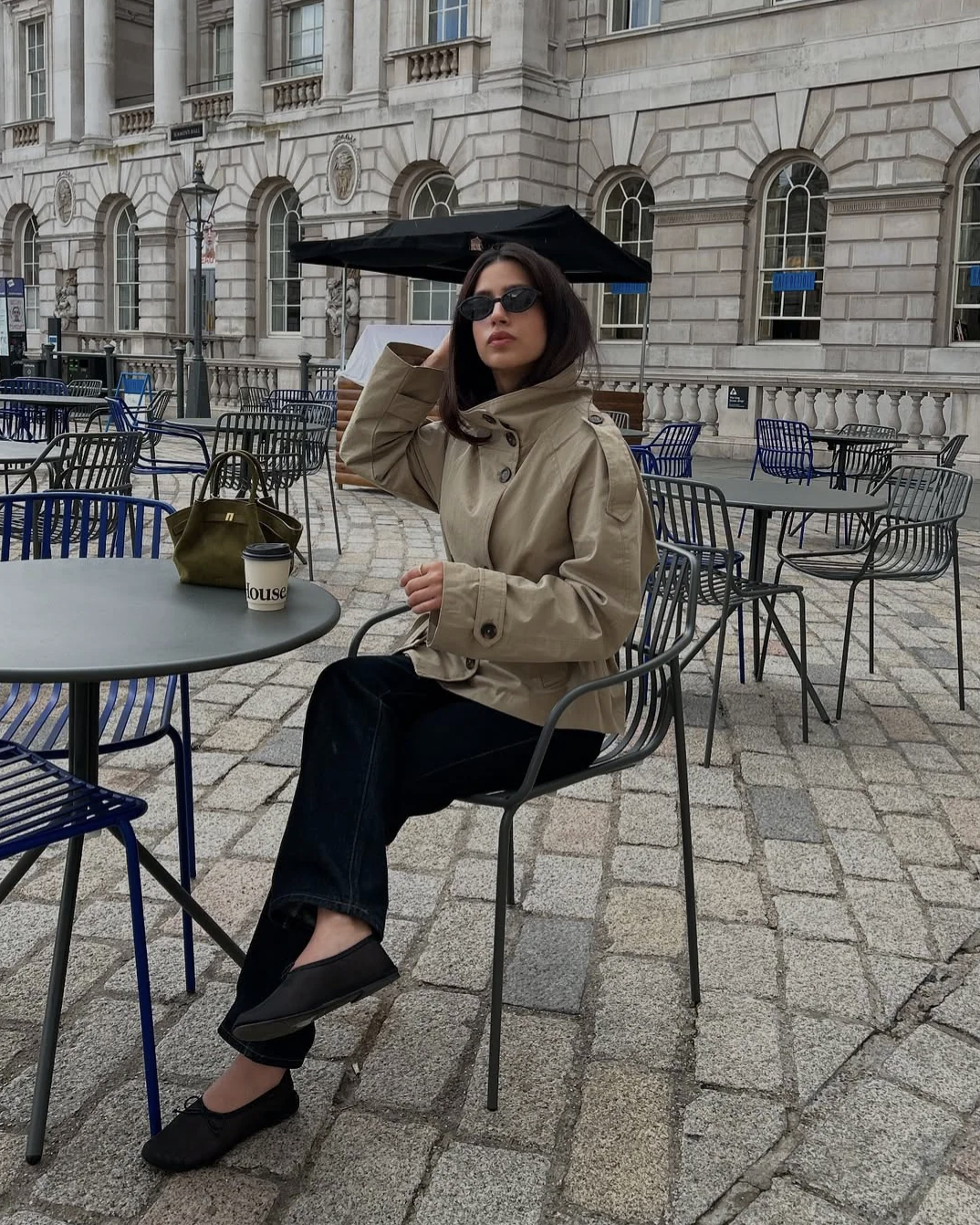 PAULA Kurzer Trenchcoat