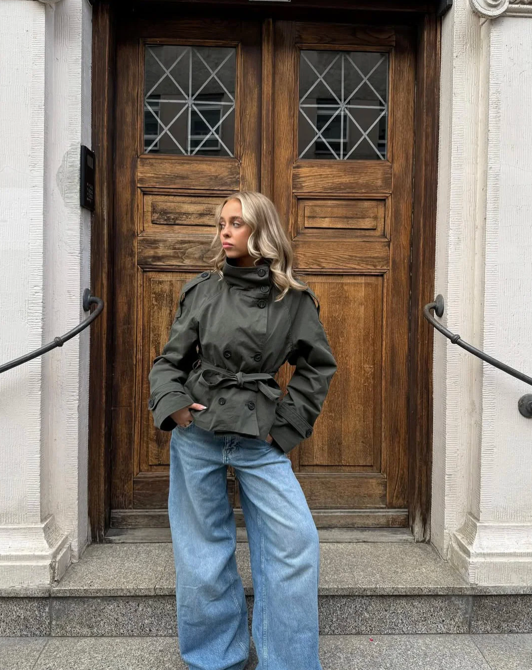PAULA Kurzer Trenchcoat