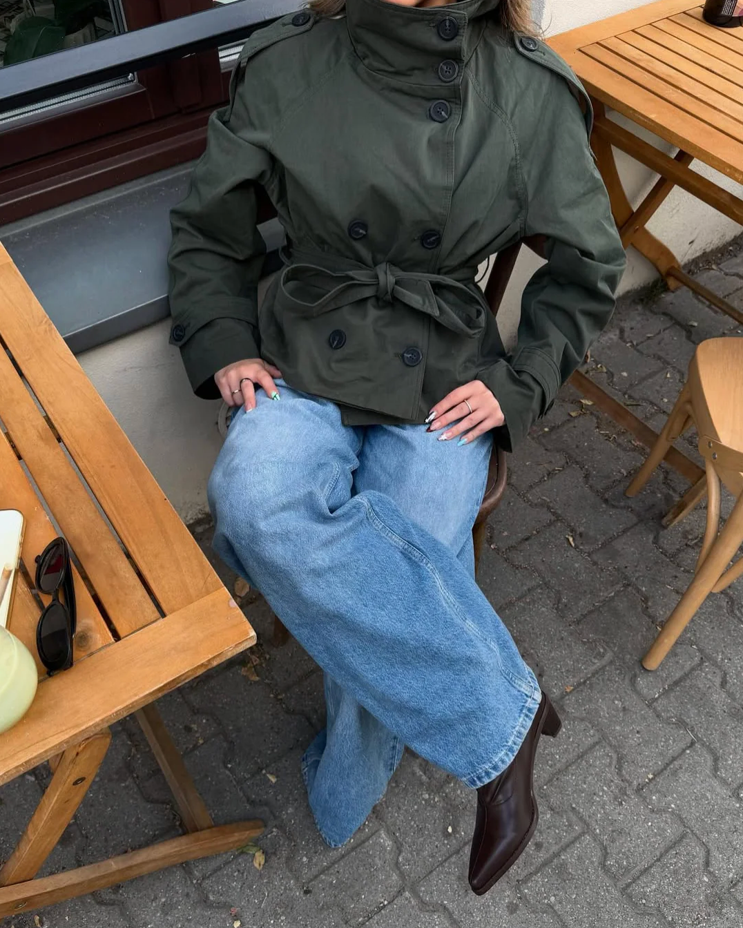 PAULA Kurzer Trenchcoat