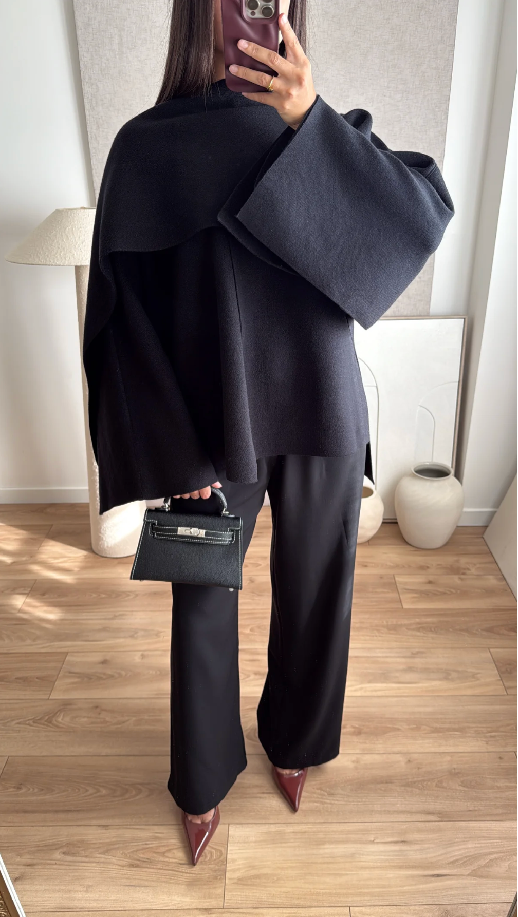 SALWA Wool Blend Cape