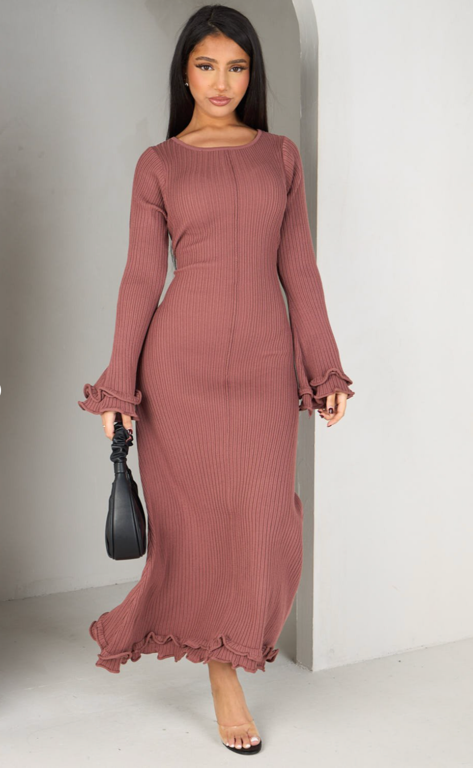 AYESHA Knit Maxi Dress