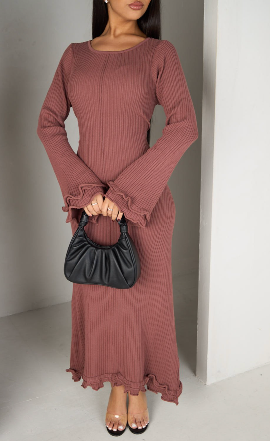 AYESHA Knit Maxi Dress