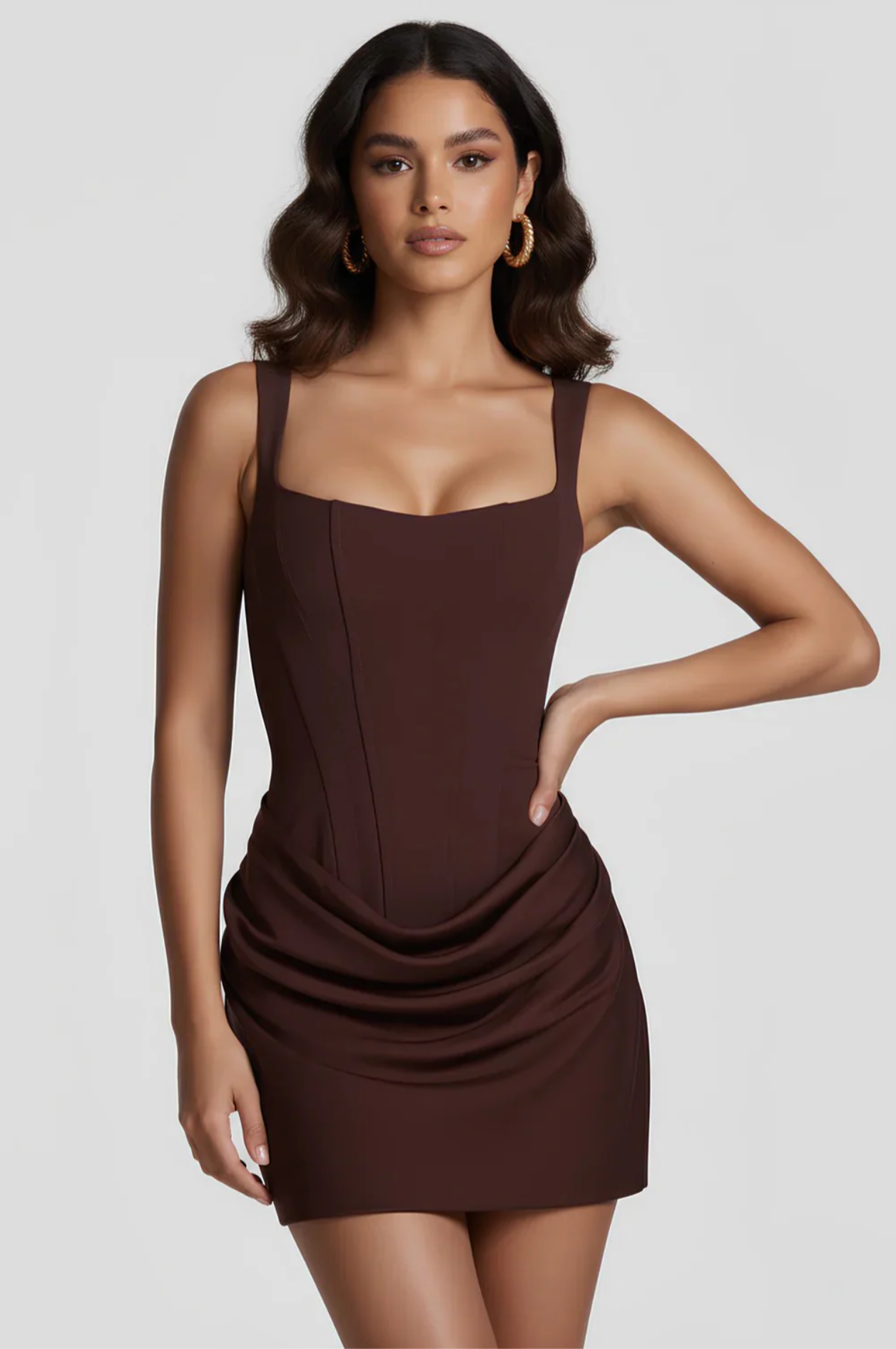 CYRELLA Sculpting Draped Mini Dress