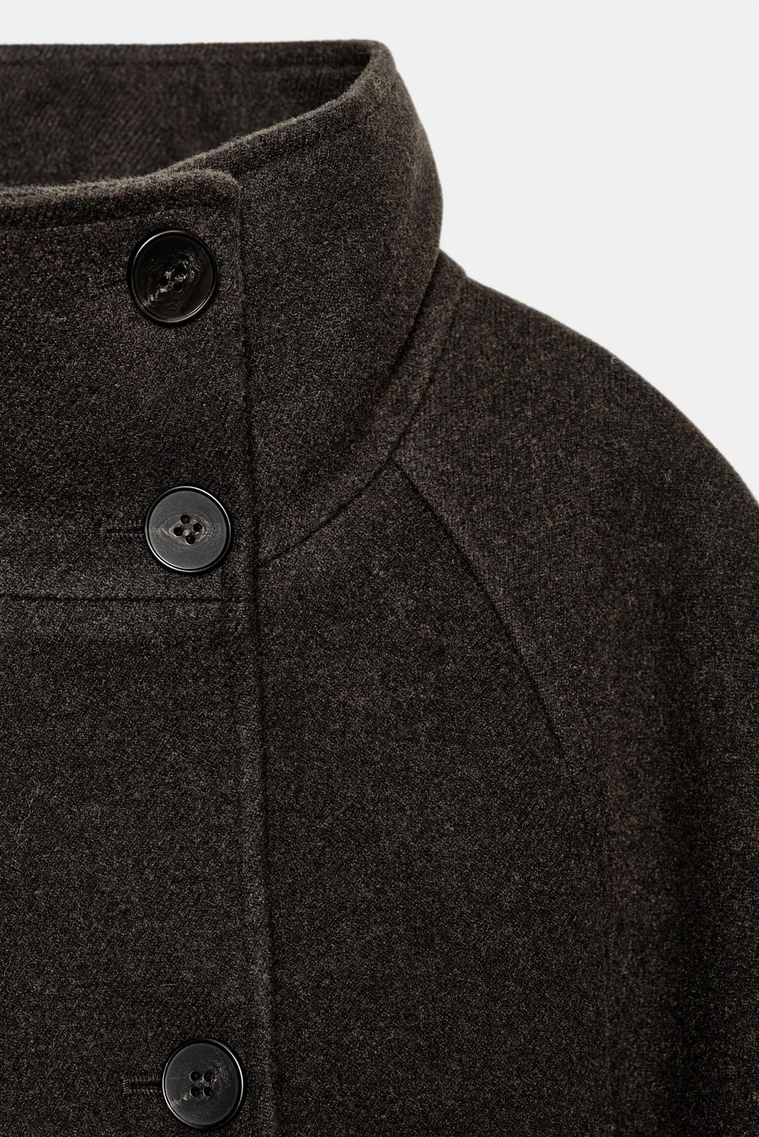 WAFYA Long Belted High Neck Coat