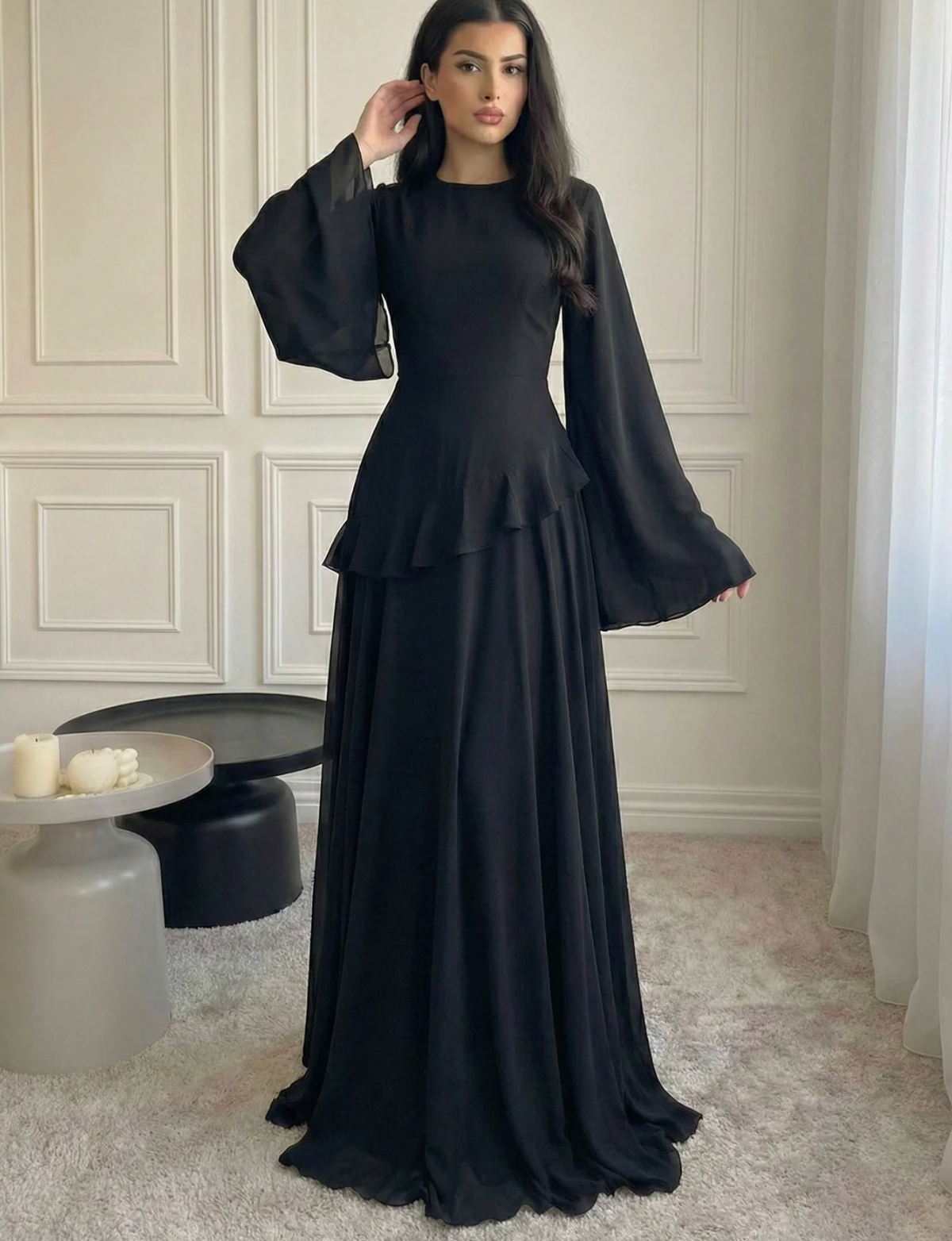VEELYA - Chiffon Maxi Dress