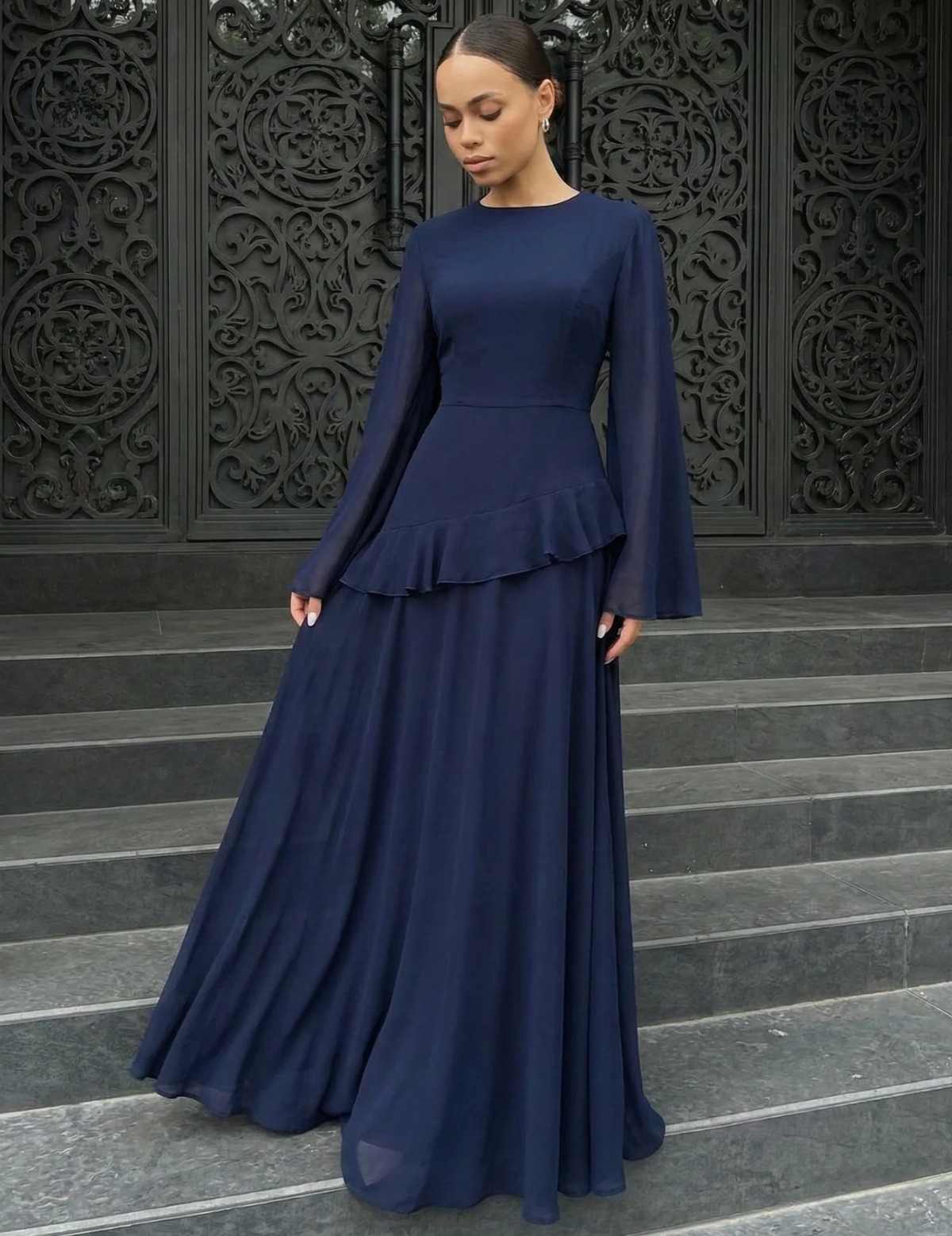 VEELYA - Chiffon Maxi Dress